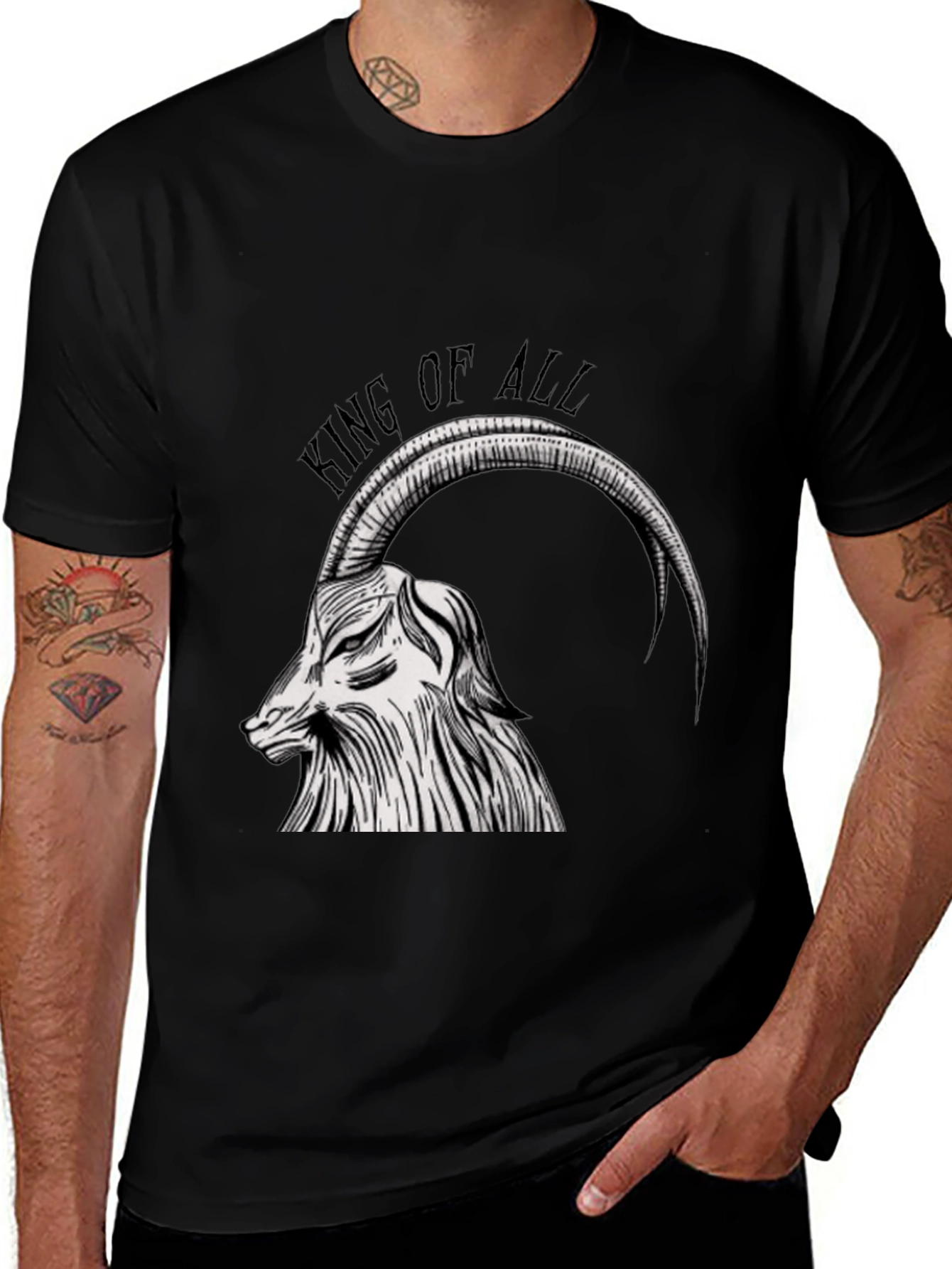 Variant 26 of King of All Goat Graphic Tee