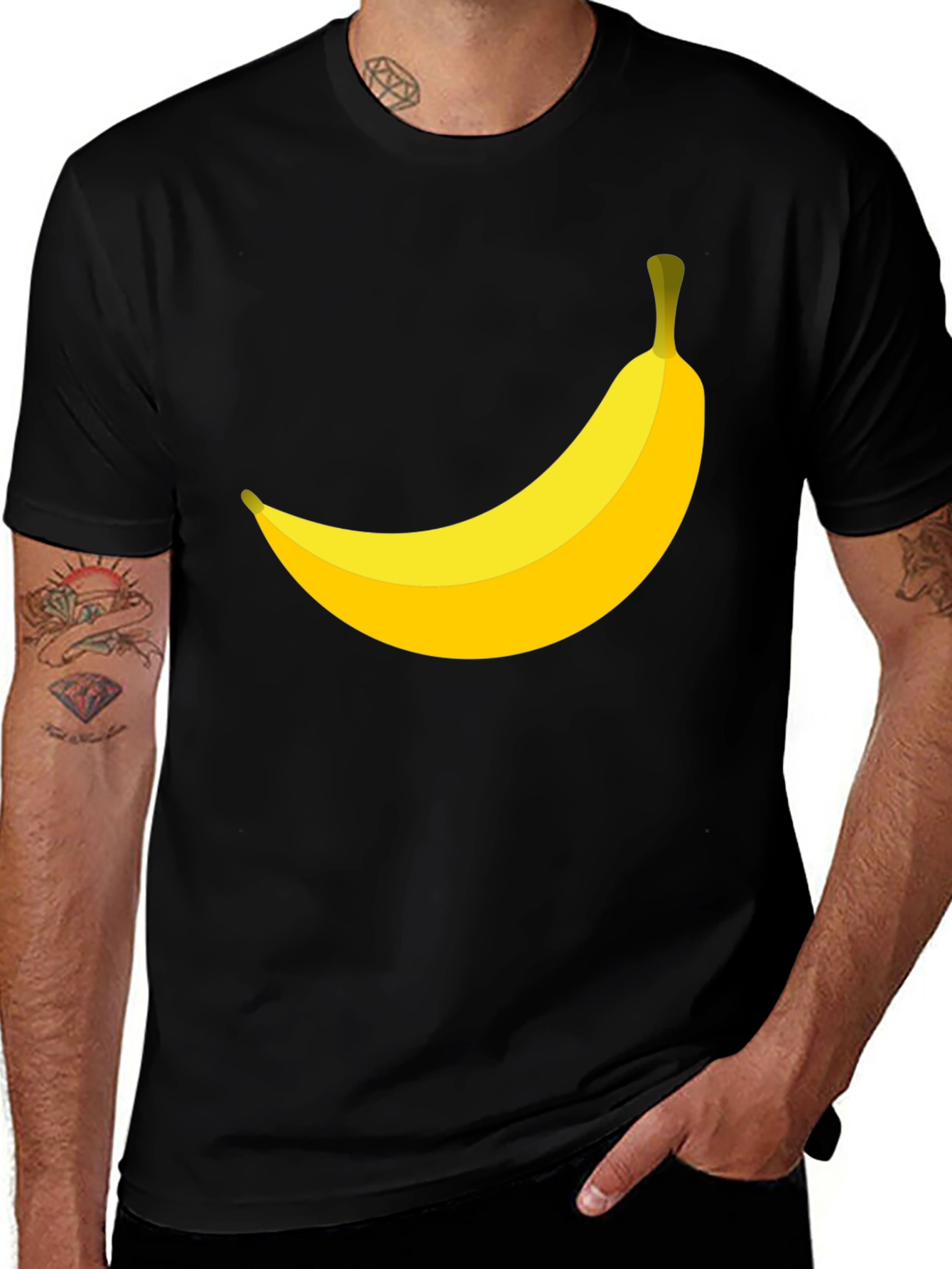 Variant 8 of Banana Graphic T-Shirt - Novelty Fruit Tee