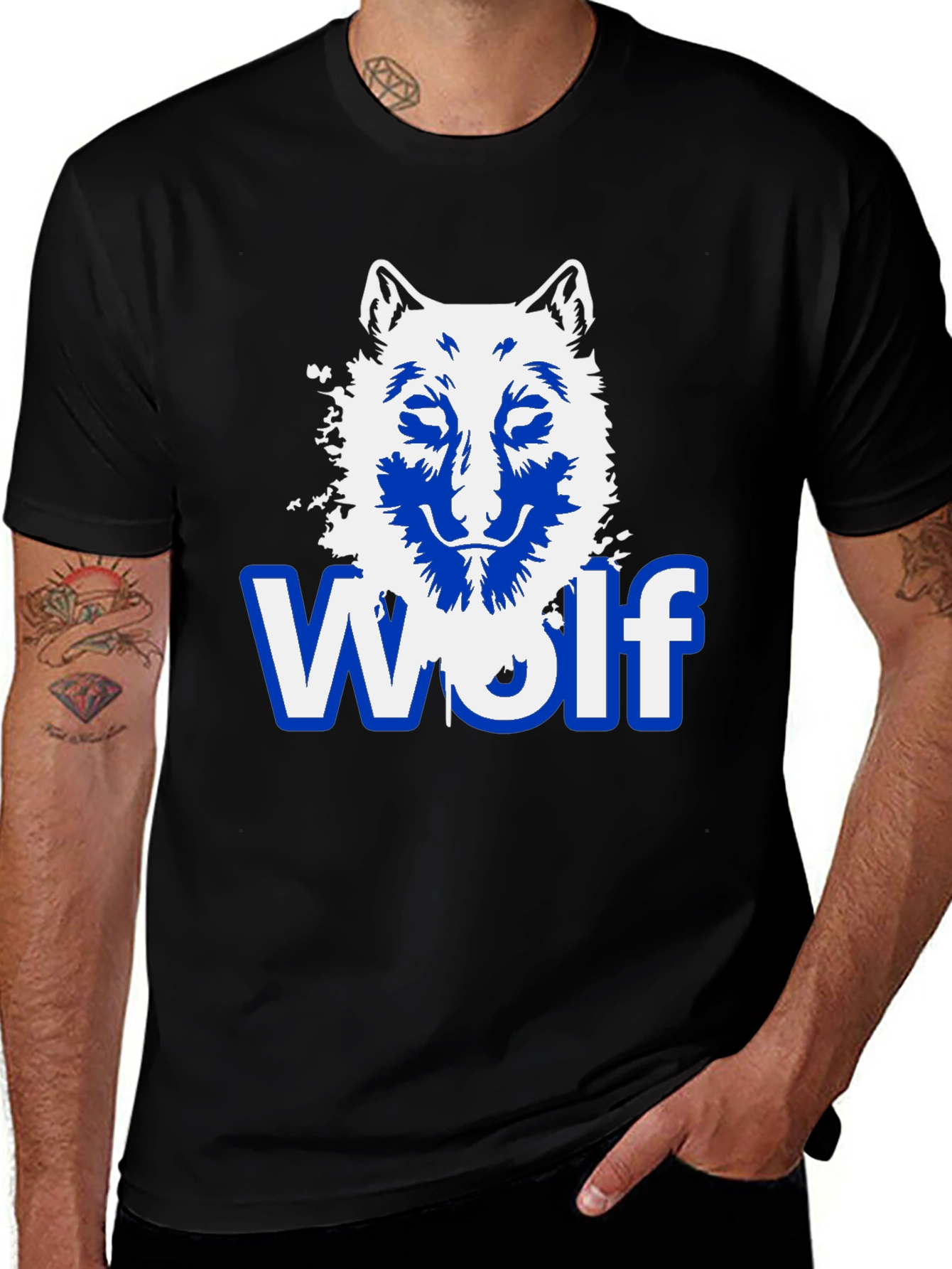 Variant 2 of Wolf Graphic Tee - Cool Animal Design T-Shirt