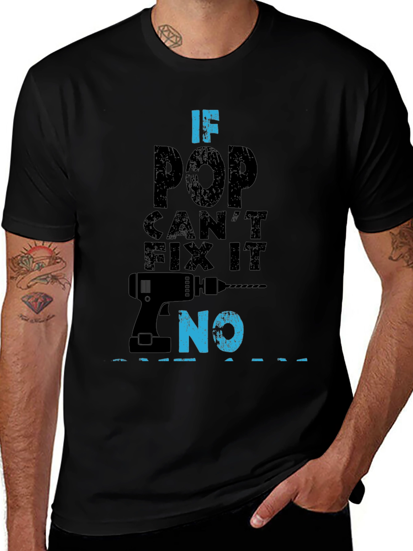 Variant 28 of If Pop Can't Fix It No Funny Father's Day T-Shirt