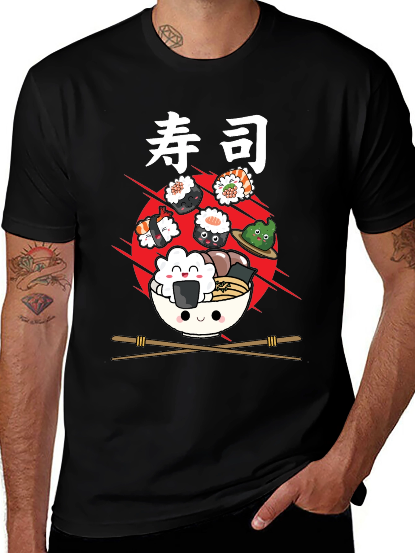 Variant 6 of Sushi Ramen Bowl Graphic Tee