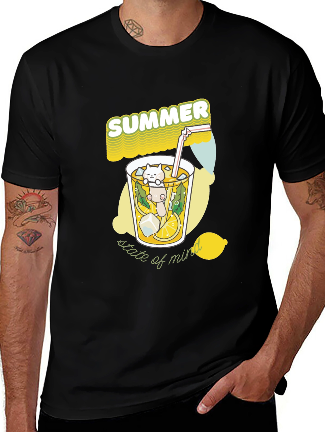Summer State of Mind Tee - Cat Lemonade