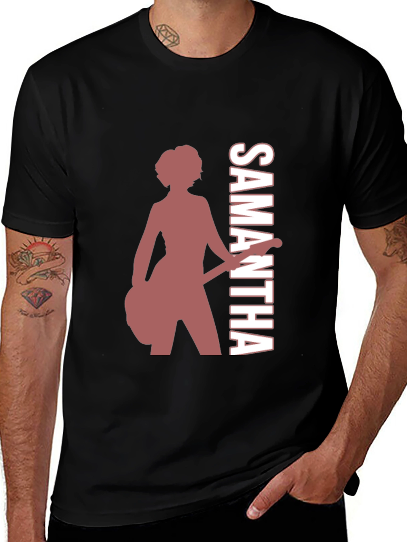 Variant 5 of Samantha Guitar Player Graphic Tee