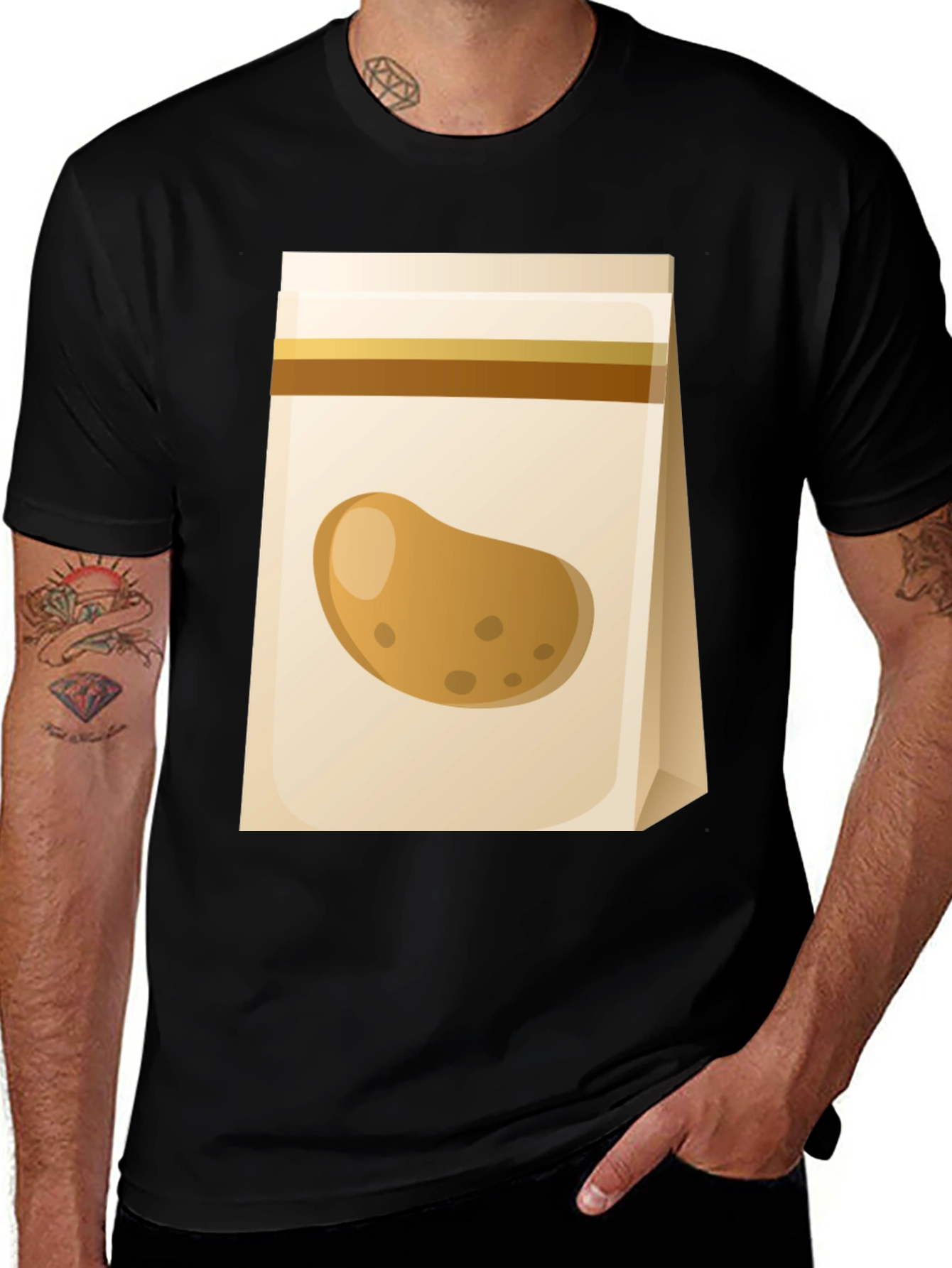 Variant 16 of Potato Sack T-Shirt - Funny Food Tee