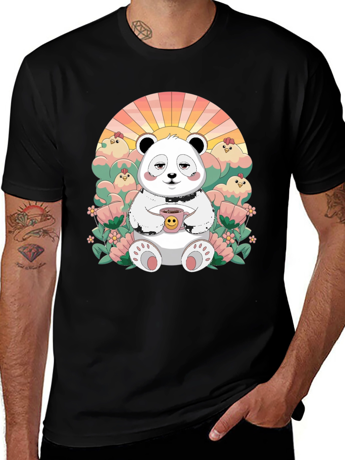Variant 26 of Cute Panda T-Shirt - Relaxed Graphic Tee