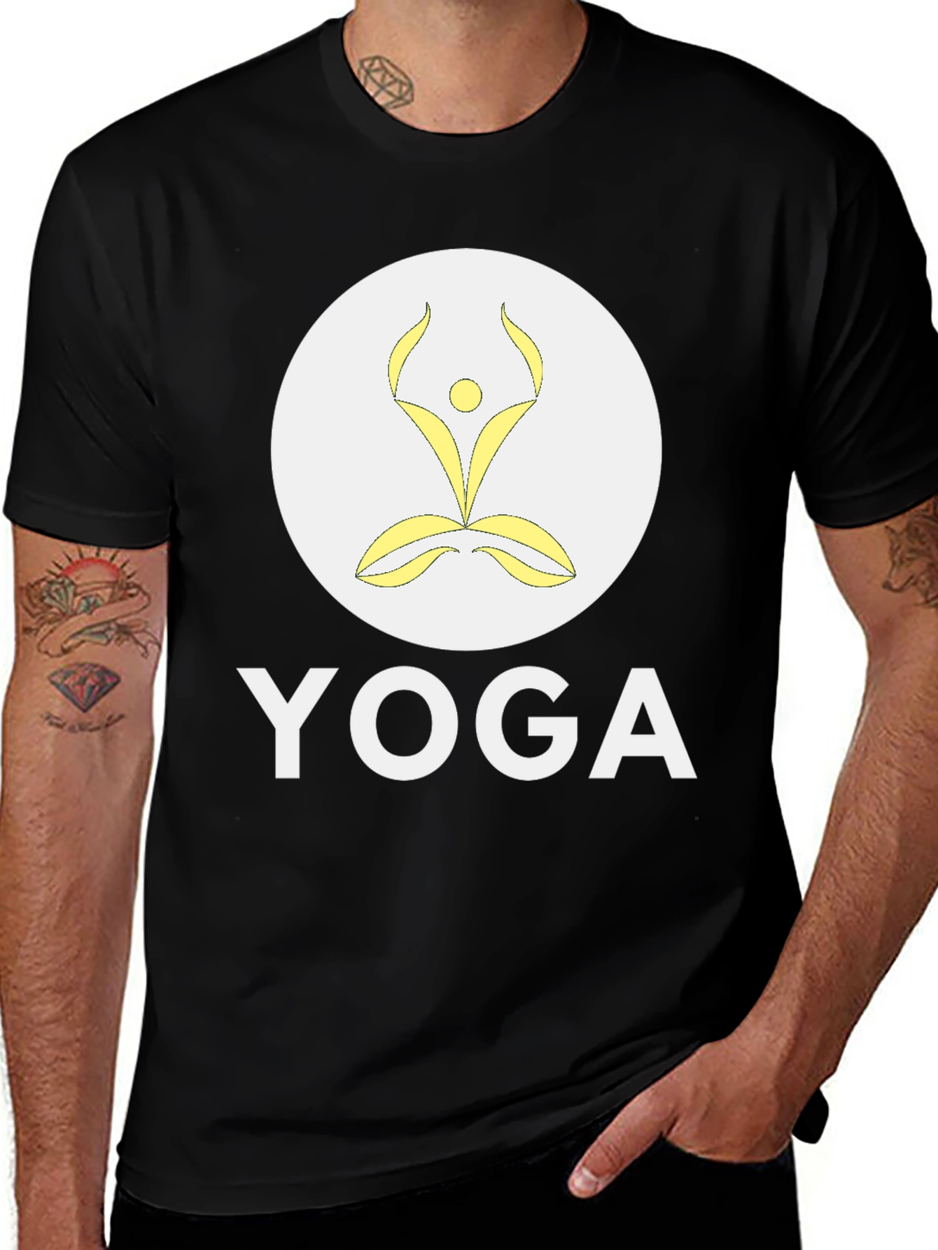 Variant 27 of Yoga Pose T-Shirt - Meditative Style