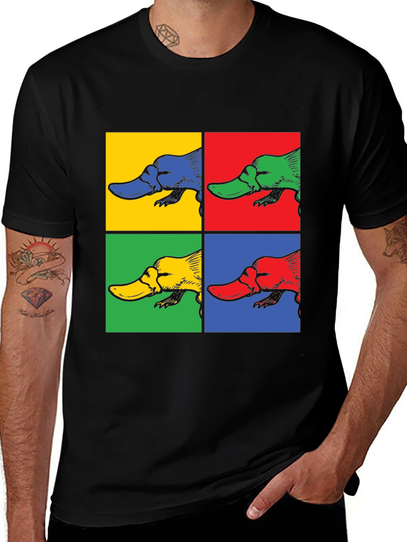 Variant 14 of Pop Art Platypus Graphic Tee