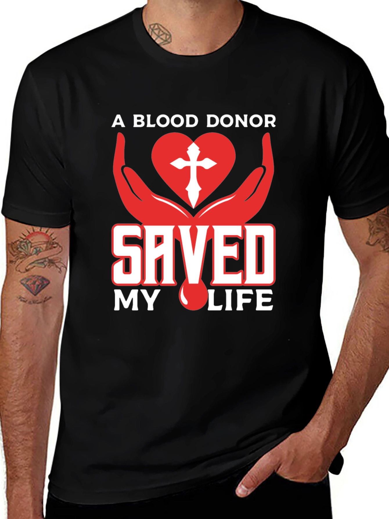 Blood Donor Saved My Life Graphic Tee