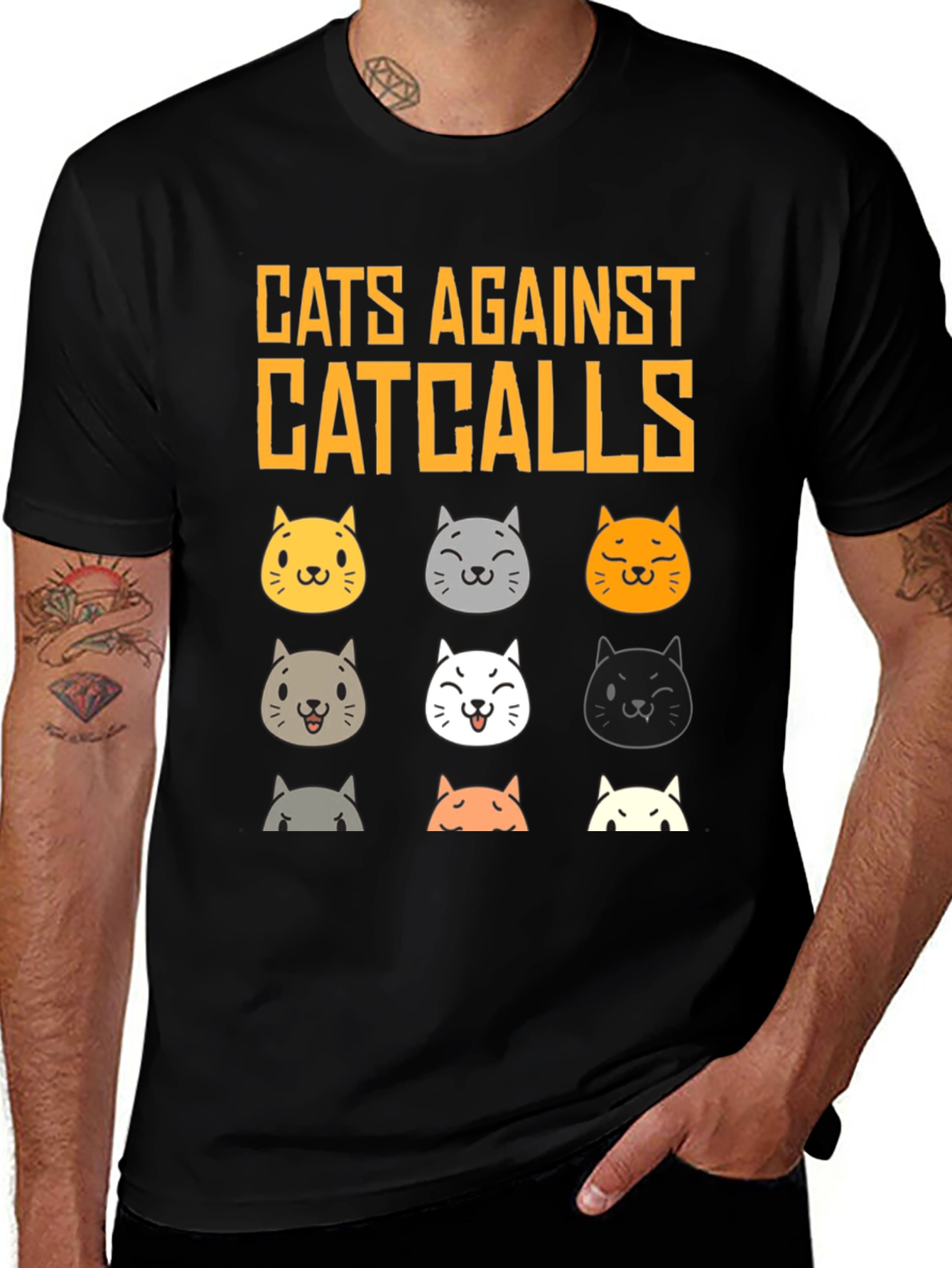 Variant 21 of Cats Against Catcalls T-Shirt
