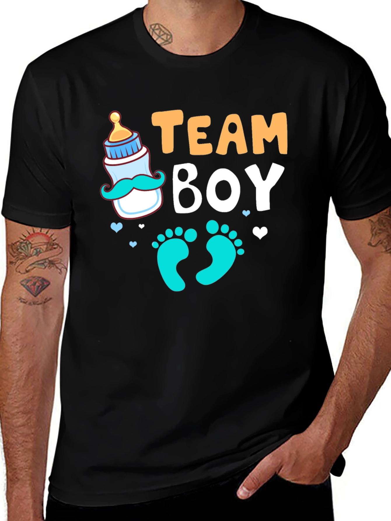 Team Boy T-Shirt - Gender Reveal Baby Shower