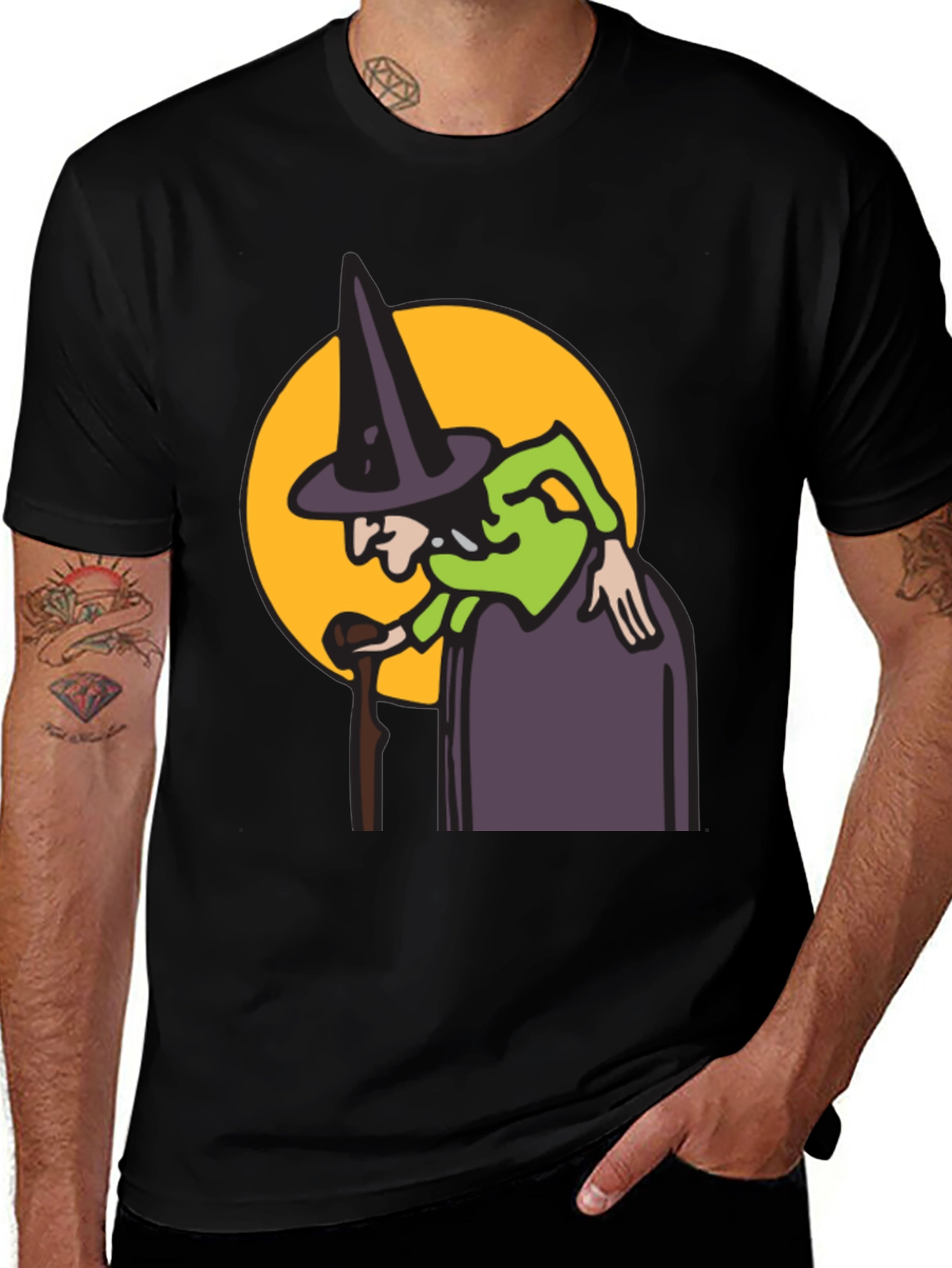 Variant 14 of Wicked Witch Graphic Tee - Halloween Style