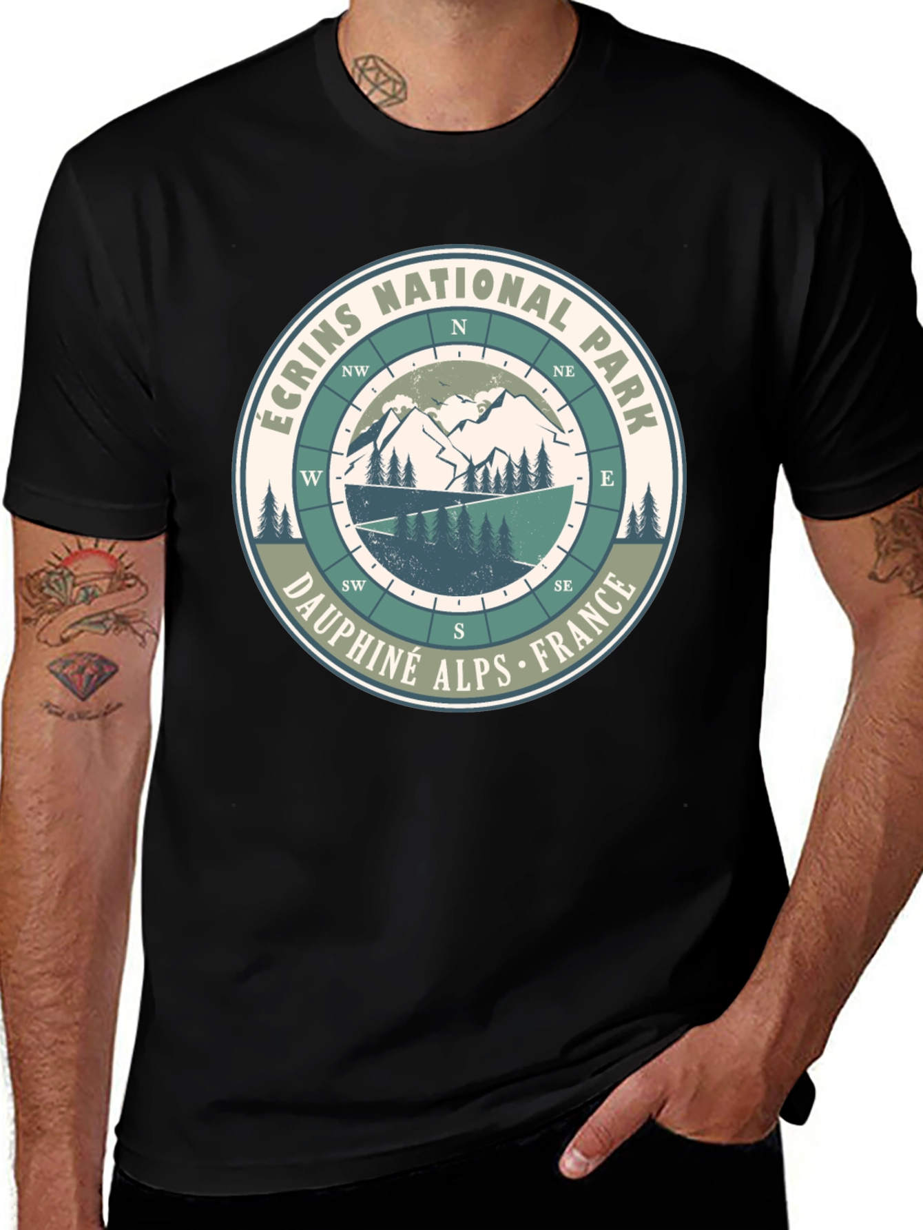 Variant 27 of Écrins National Park T-Shirt - Dauphiné Alps France