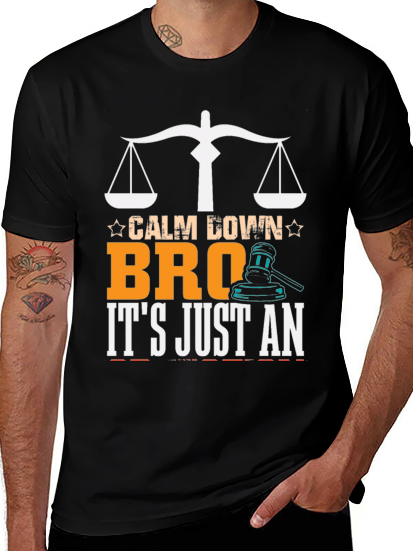 Variant 28 of Calm Down Bro Lawyer T-Shirt