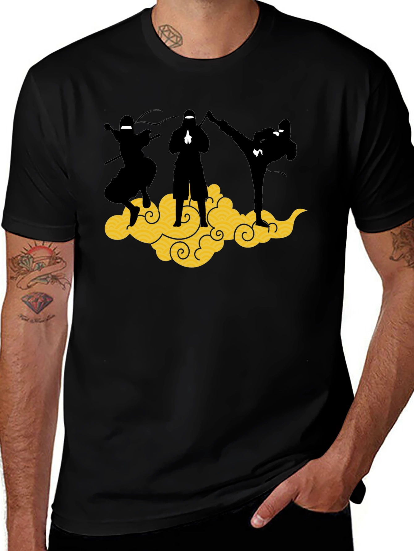 Variant 30 of Ninja Cloud T-Shirt - Martial Arts Graphic Tee