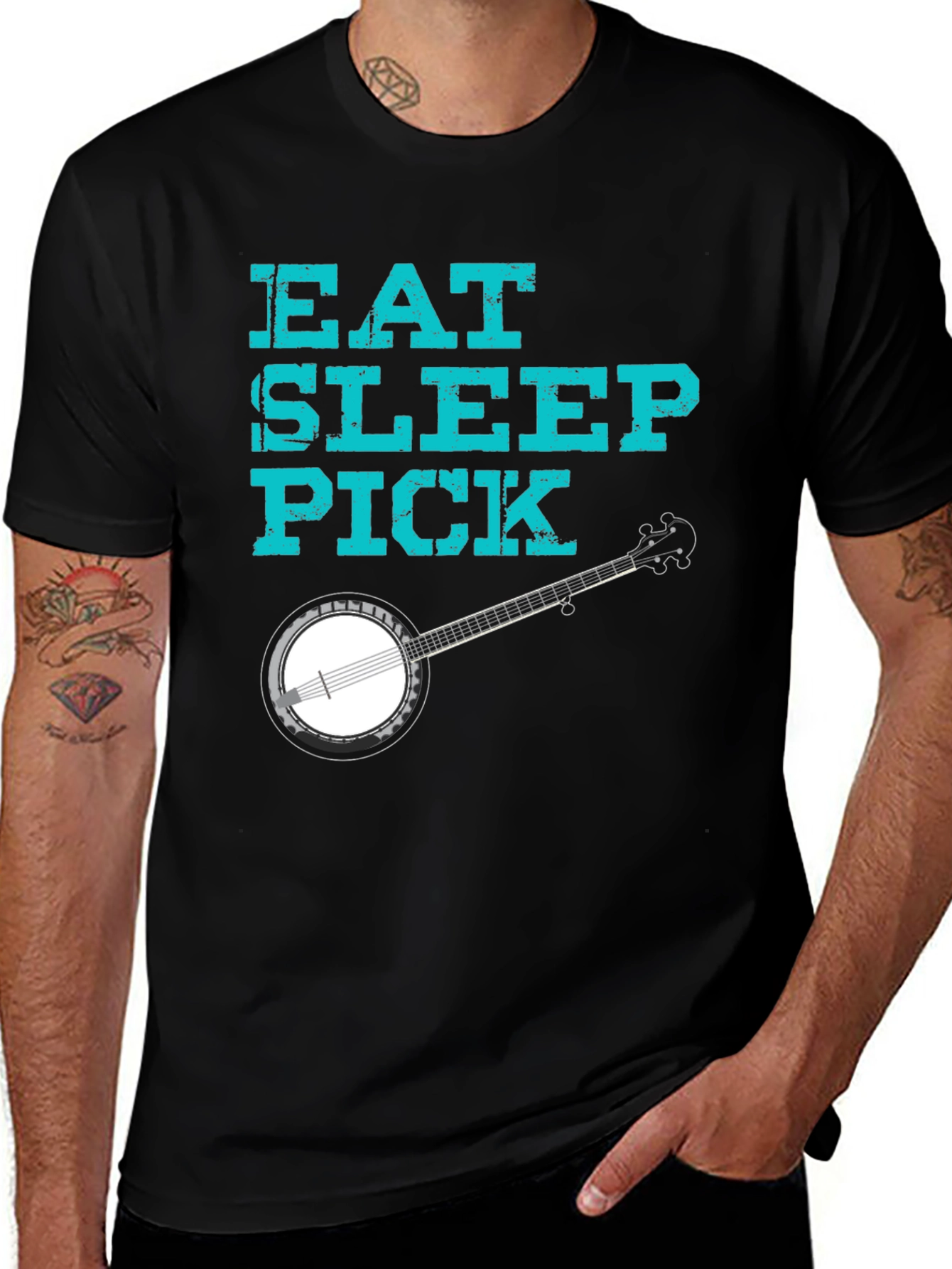 Variant 25 of Eat Sleep Pick Banjo T-Shirt