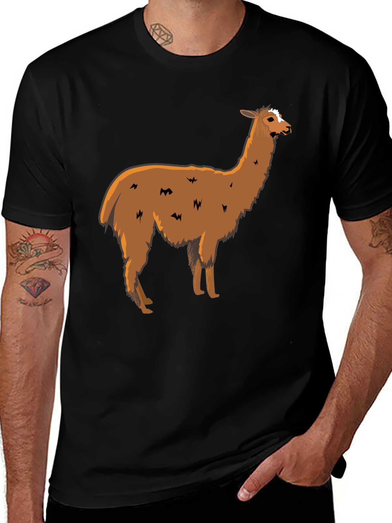 Variant 8 of Llama Graphic Tee - Casual Comfort
