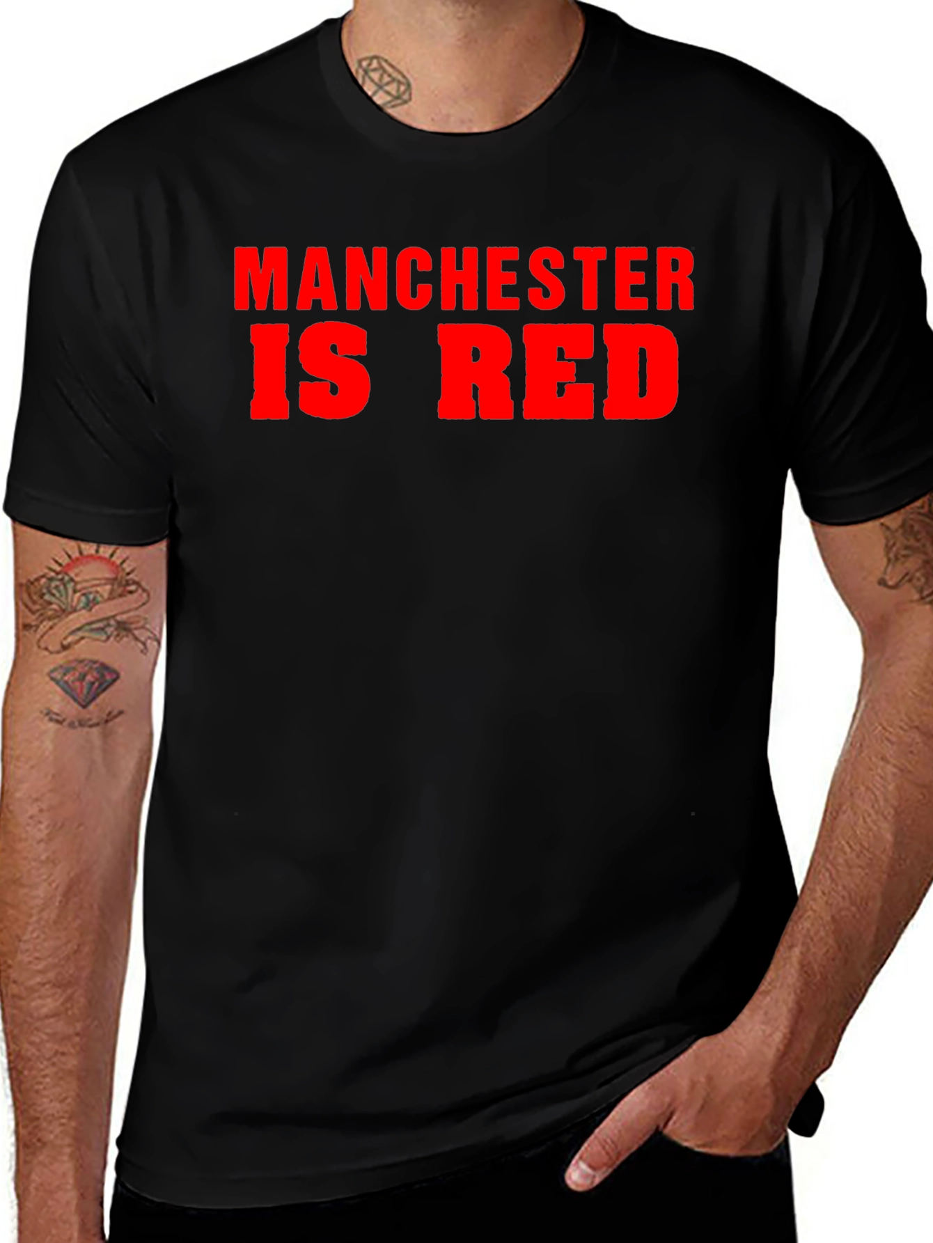 Manchester Is Red T-Shirt - Bold Graphic Tee