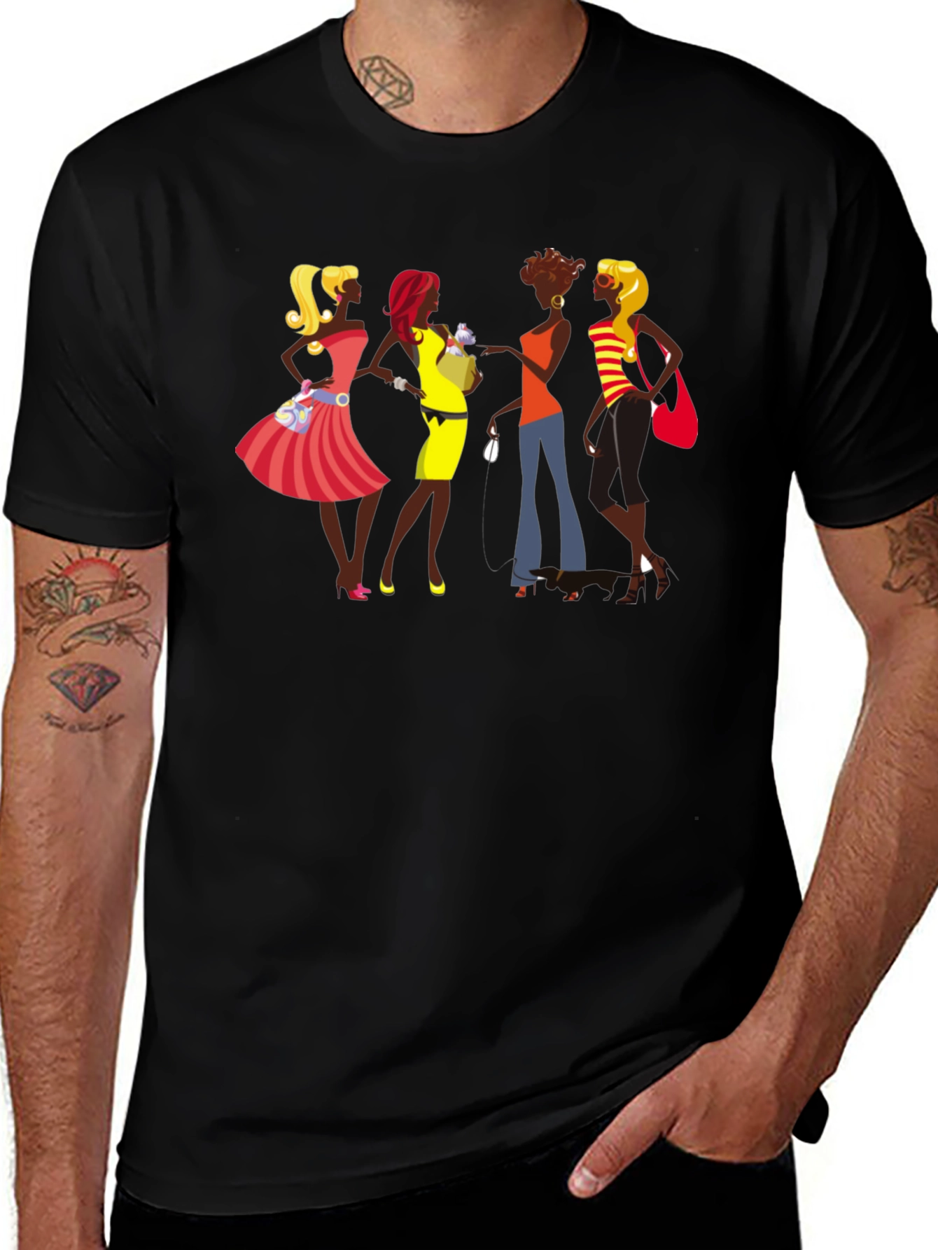 Variant 18 of Fashionista Friends Graphic Tee