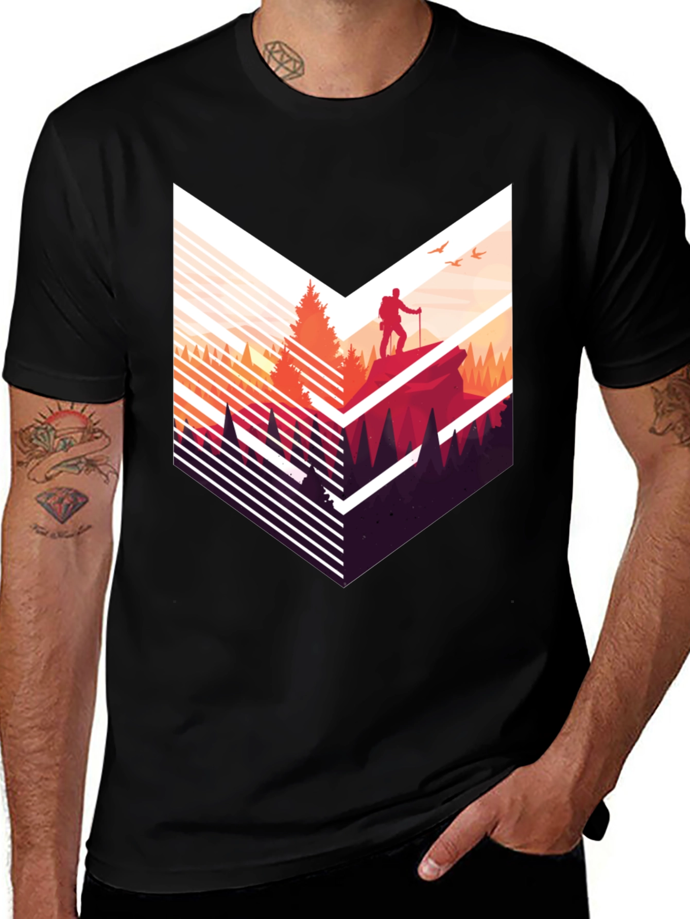 Variant 12 of Hiking Graphic Tee - Adventure Awaits!