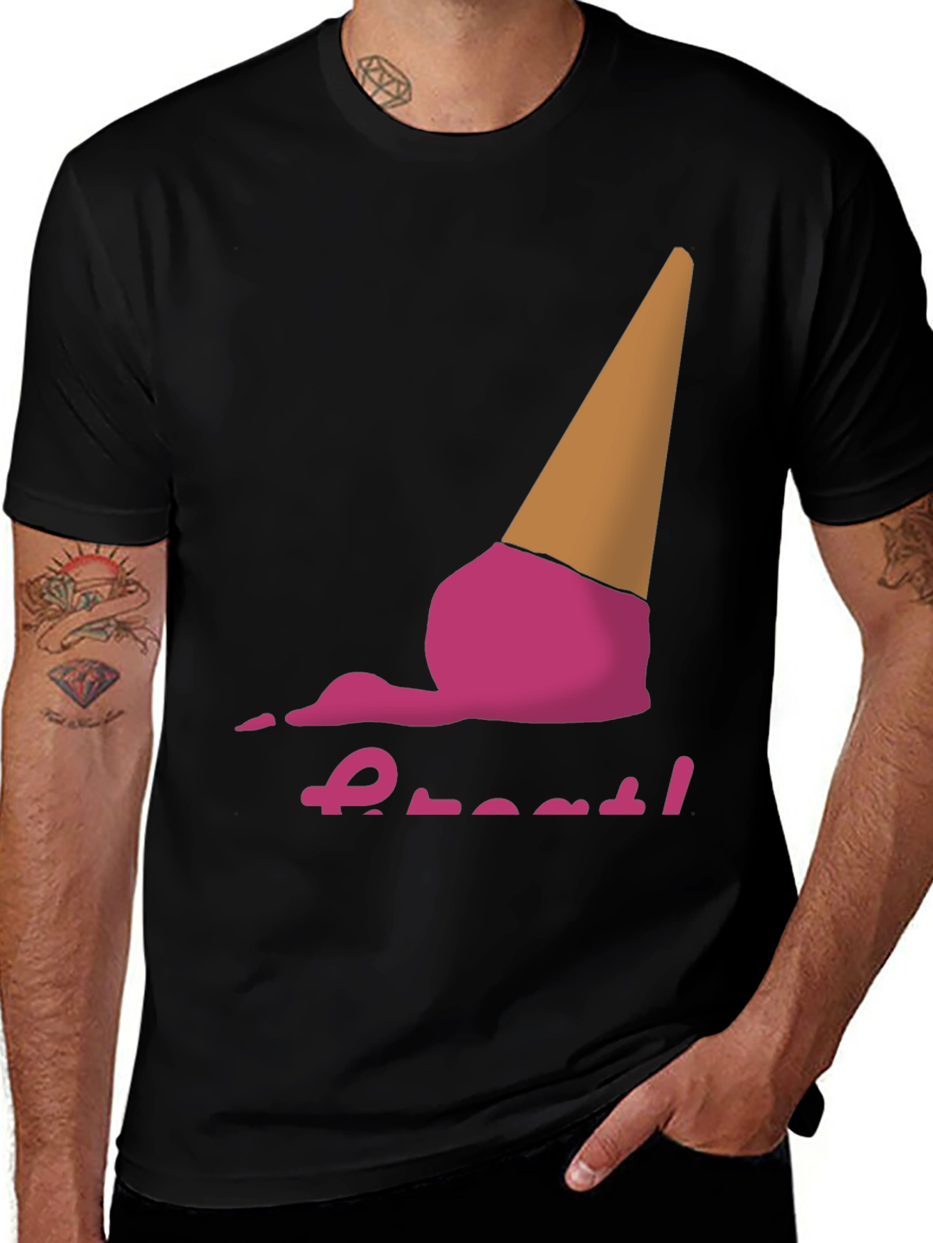 Variant 18 of Melting Ice Cream Graphic Tee