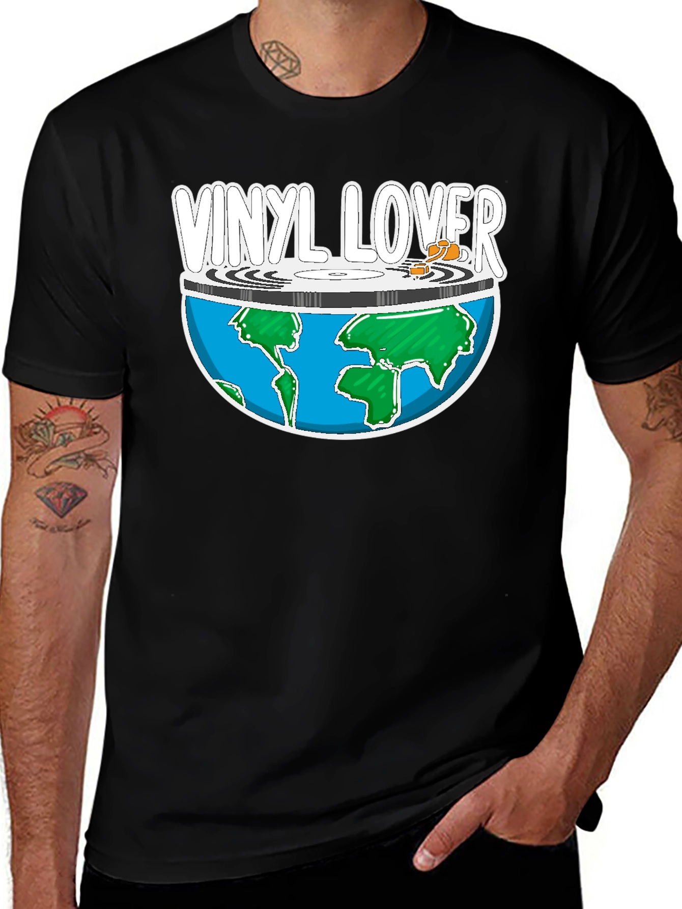 Variant 4 of Vinyl Lover Graphic T-Shirt