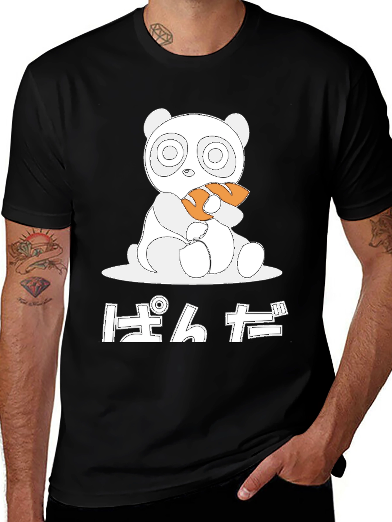 Variant 15 of Panda Bread T-Shirt - Kawaii Graphic Tee