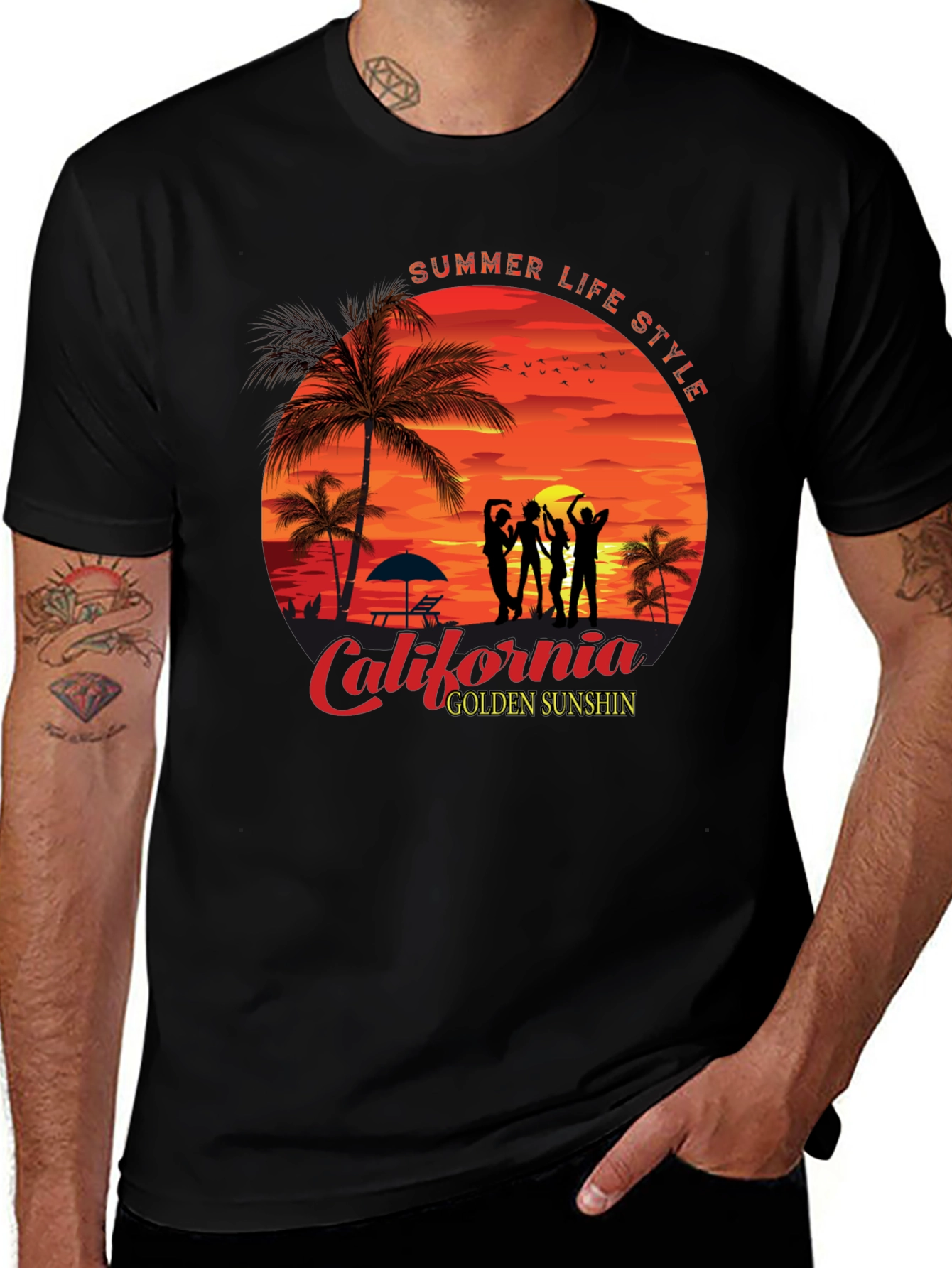 Variant 15 of Summer Life Style California Graphic T-Shirt