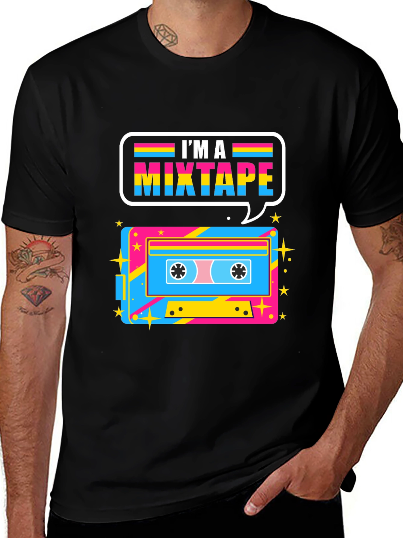 Variant 4 of Pansexual Pride Mixtape T-Shirt