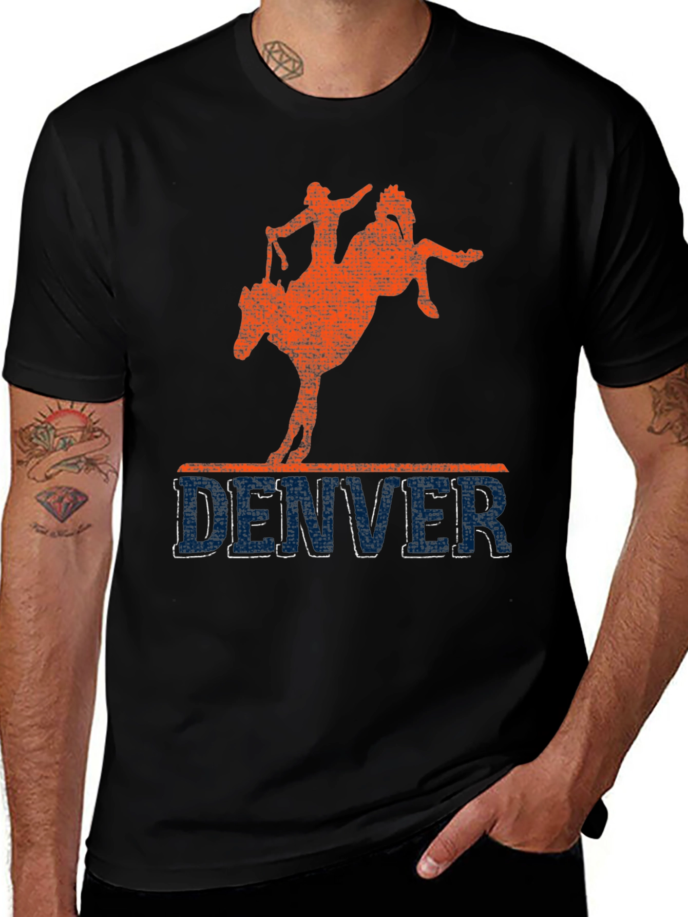 Variant 9 of Denver Bronco Rodeo Graphic T-Shirt