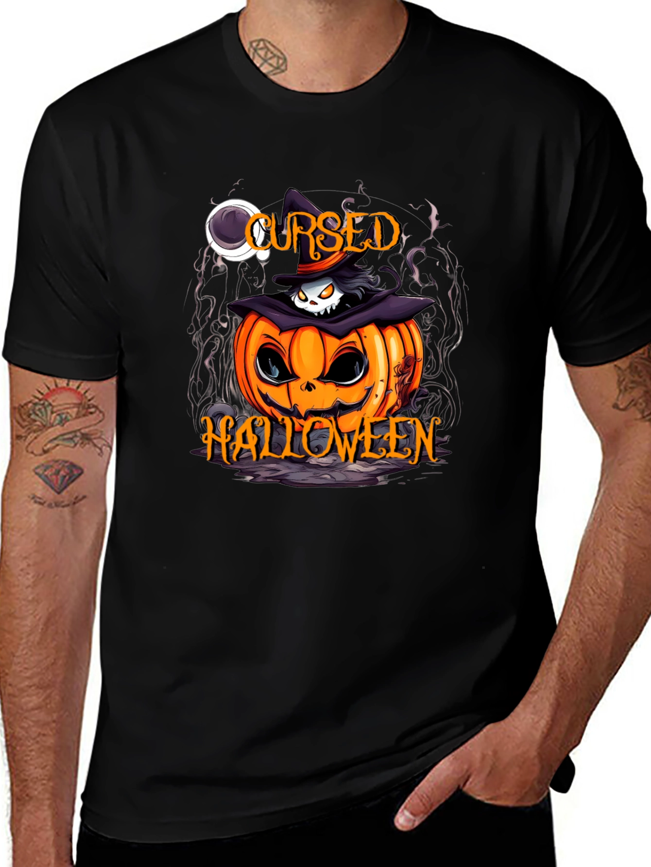 Variant 14 of Cursed Halloween Pumpkin T-Shirt