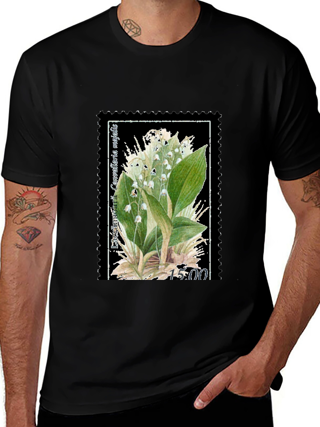 Variant 28 of Lily of the Valley Stamp T-Shirt