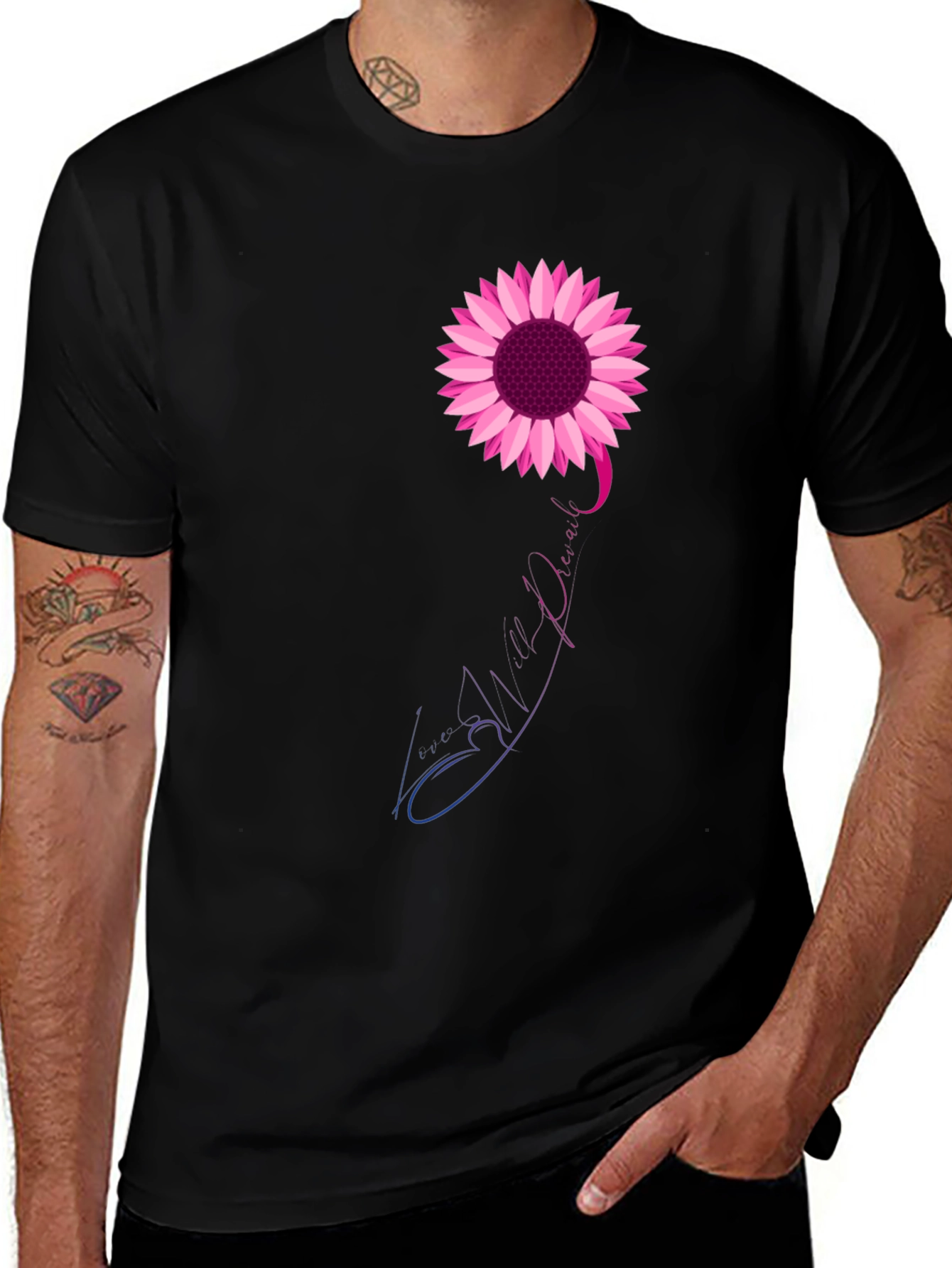Variant 8 of Pink Sunflower Mental Health Awareness T-Shirt