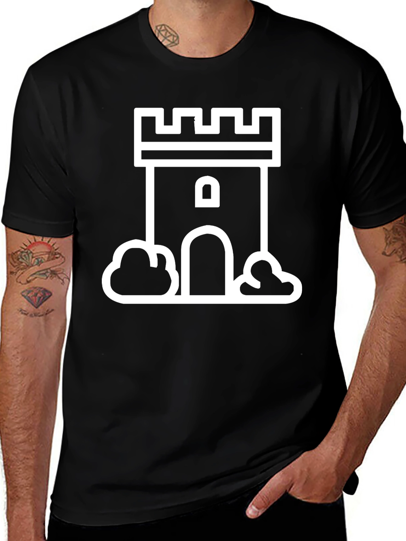 Tower Graphic Black T-Shirt