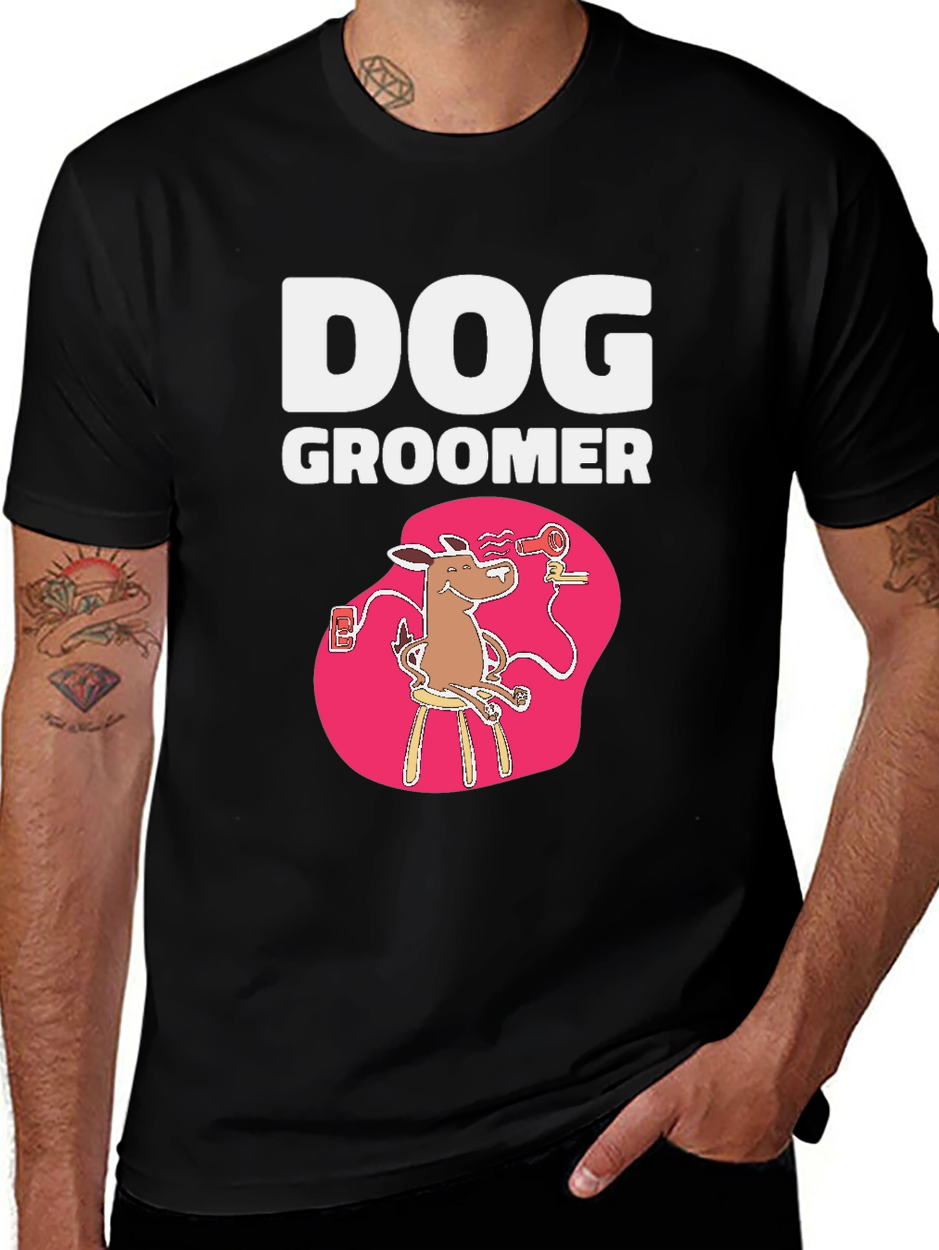 Variant 29 of Dog Groomer T-Shirt - Funny Pet Stylist Tee
