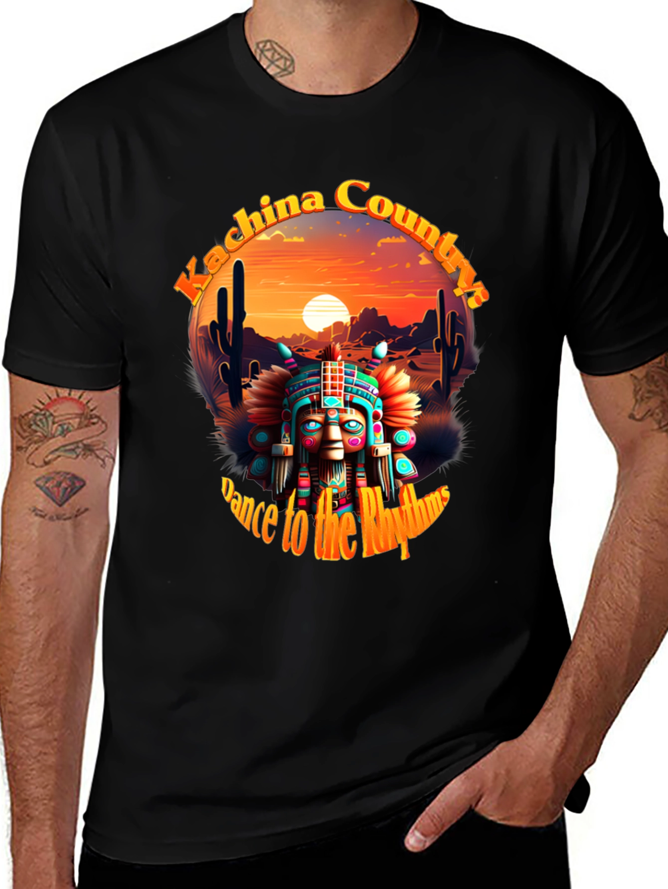 Variant 19 of Kachina Country Dance T-Shirt - Desert Rhythms