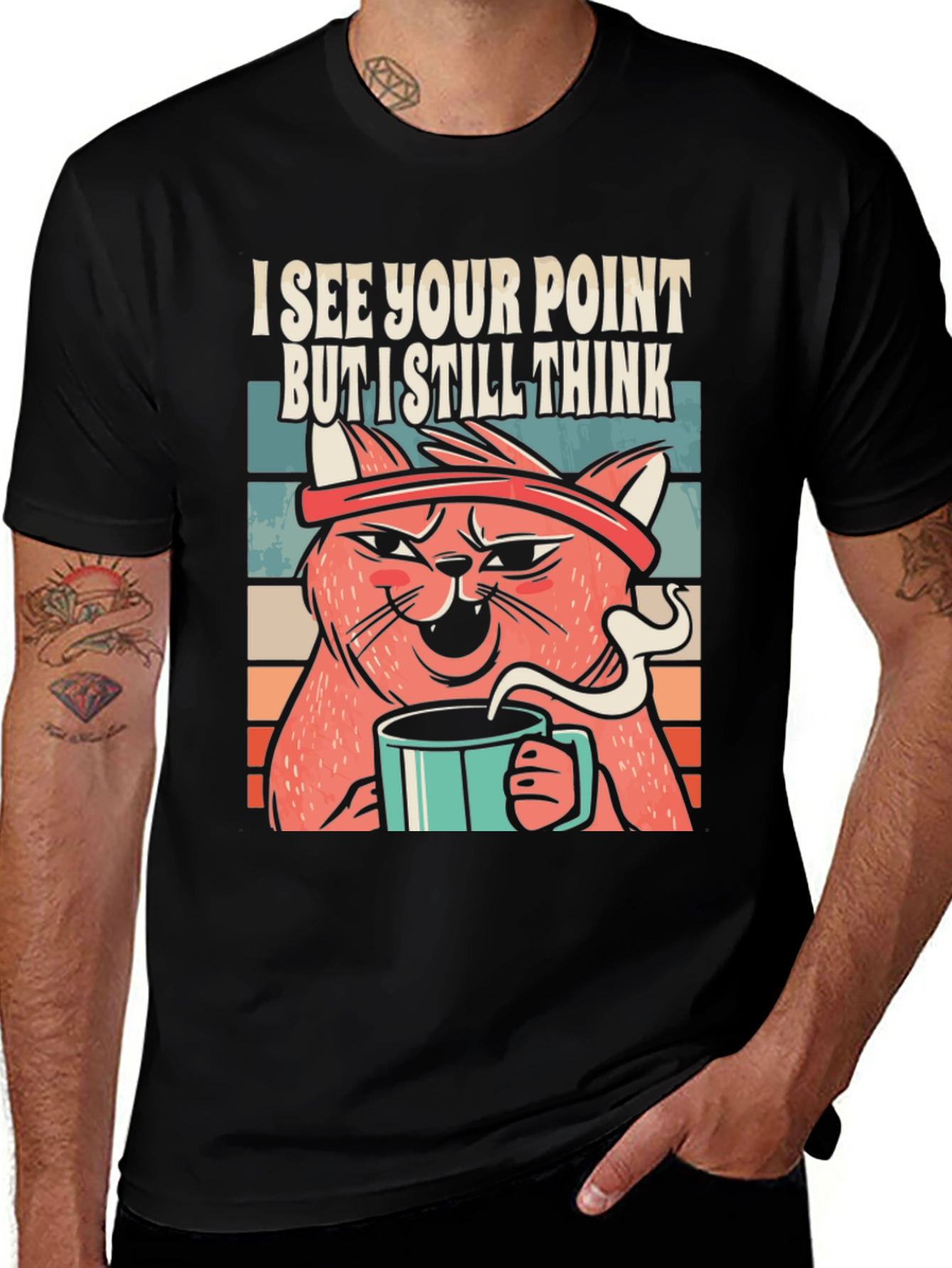 Variant 26 of I See Your Point Cat T-Shirt