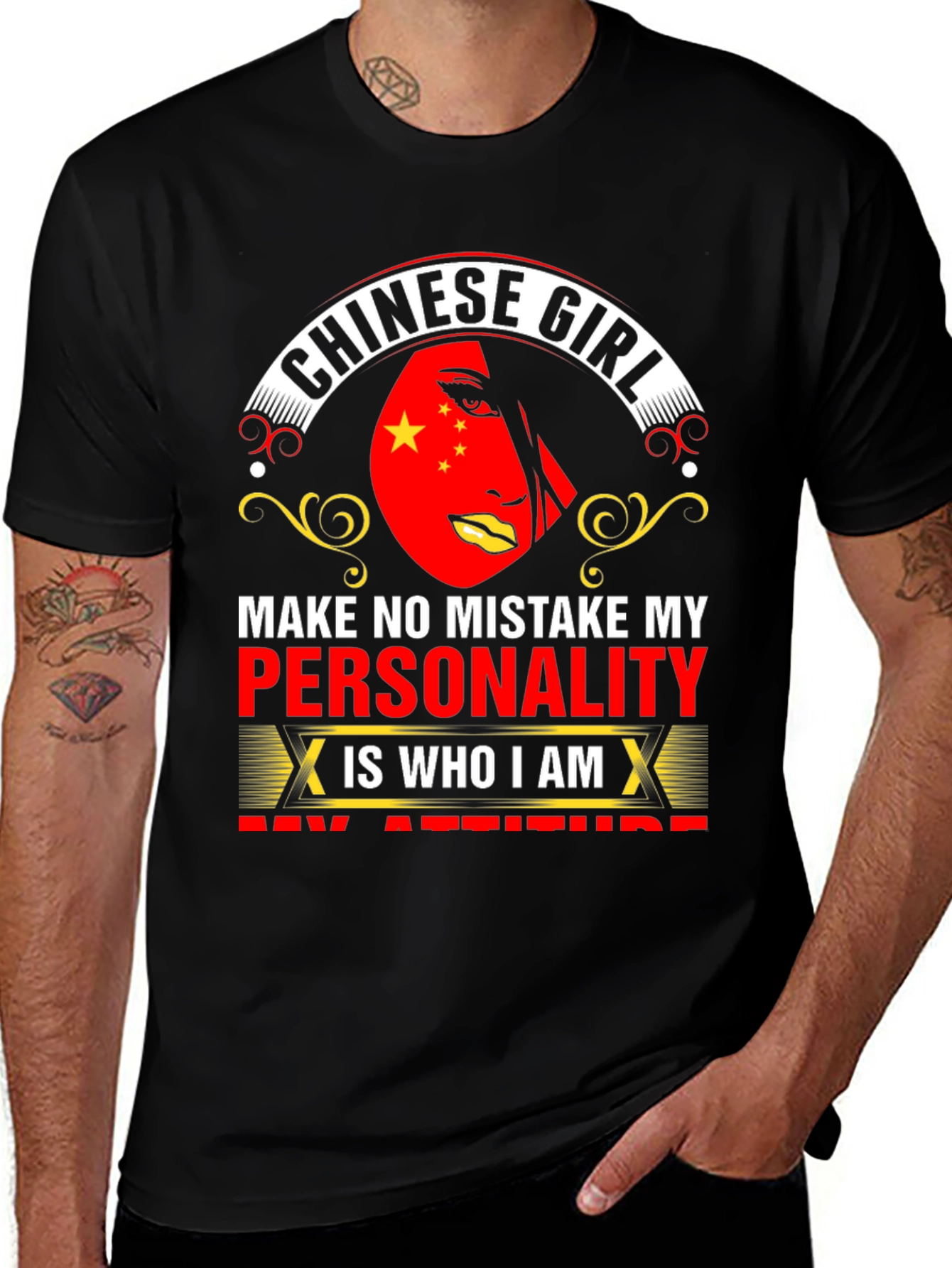 Chinese Girl Attitude T-Shirt