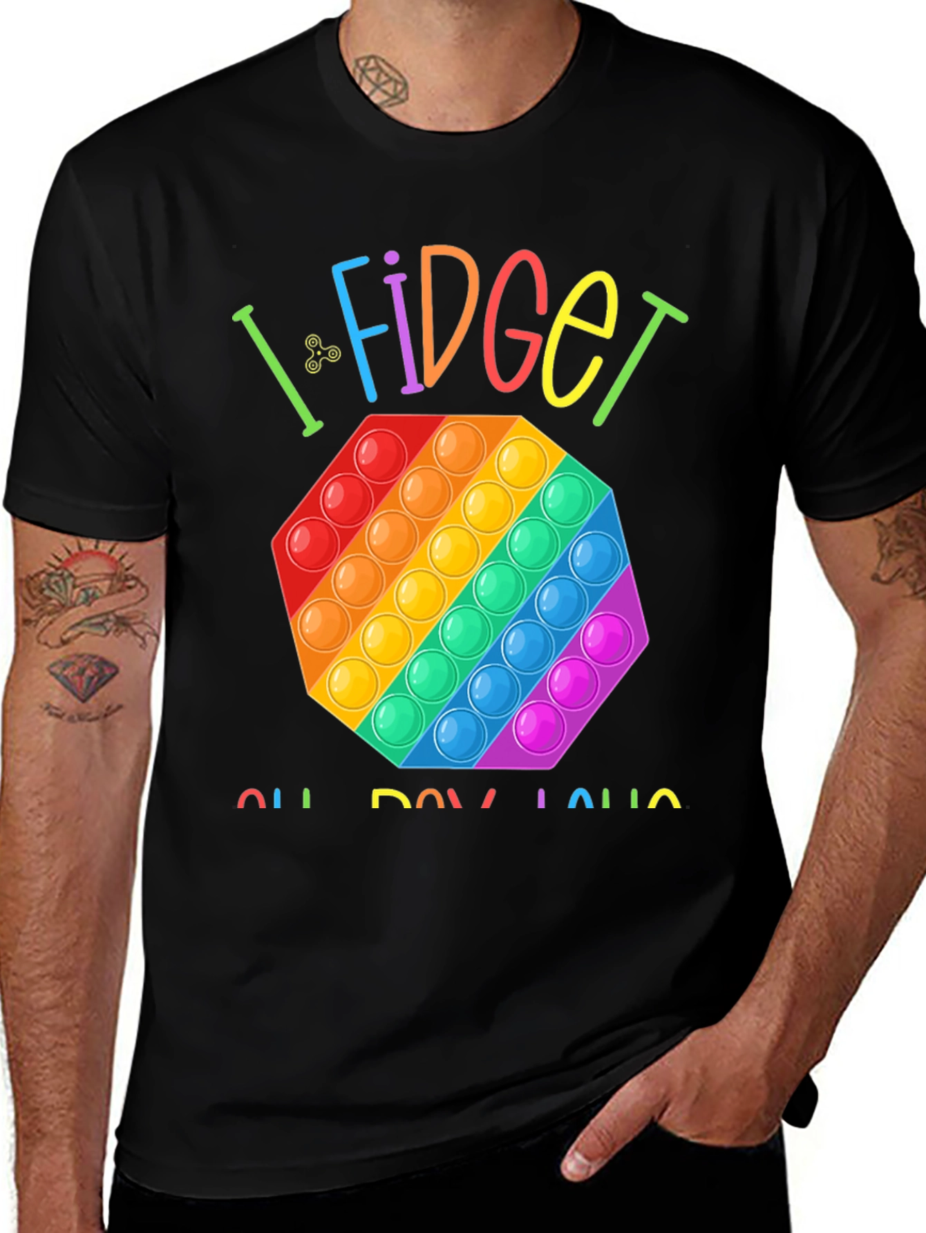 Variant 12 of I Fidget All Day Pop It T-Shirt