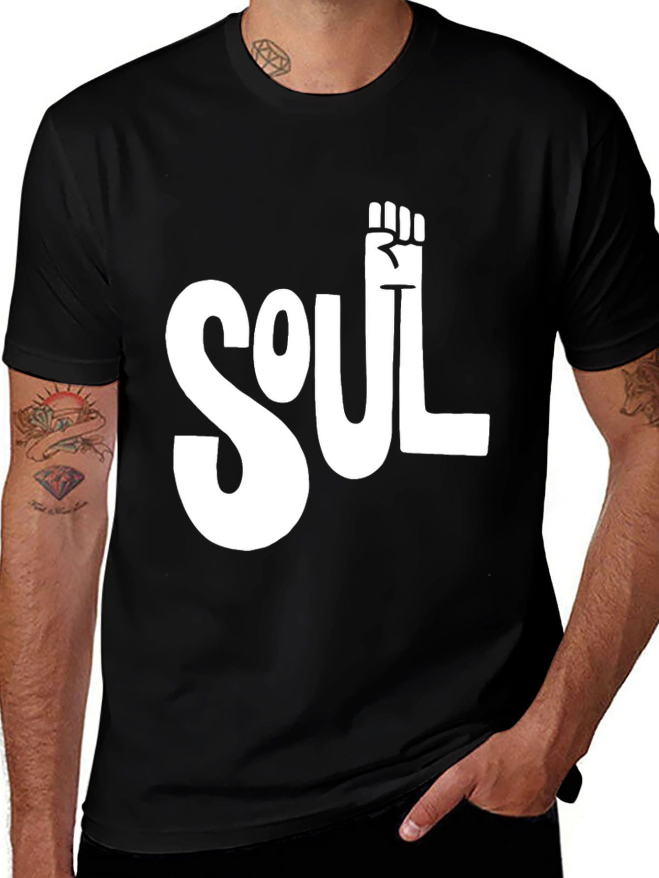Variant 26 of Soul Fist Graphic T-Shirt - Black