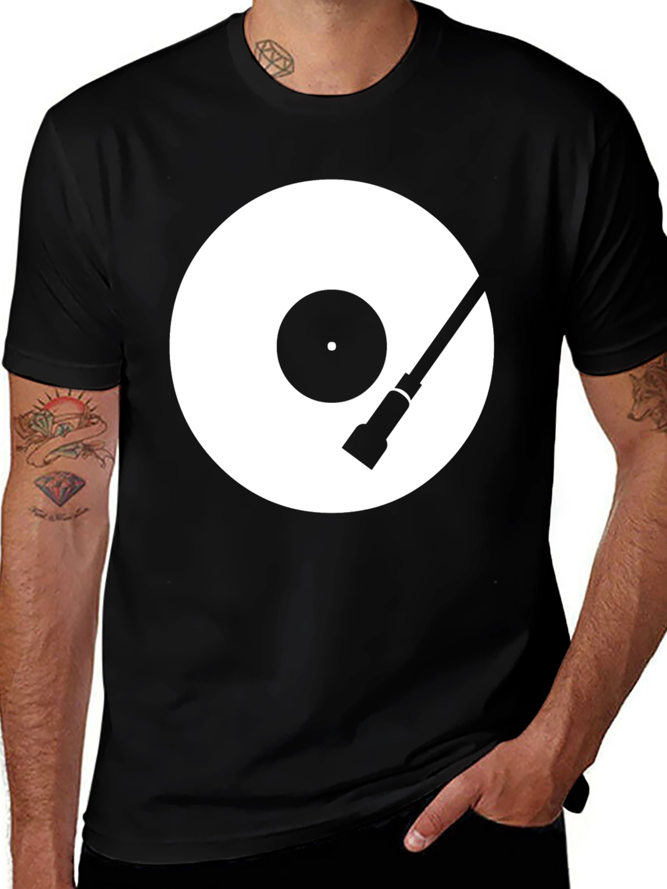 Variant 20 of Vinyl Record Graphic Tee - Classic DJ Style
