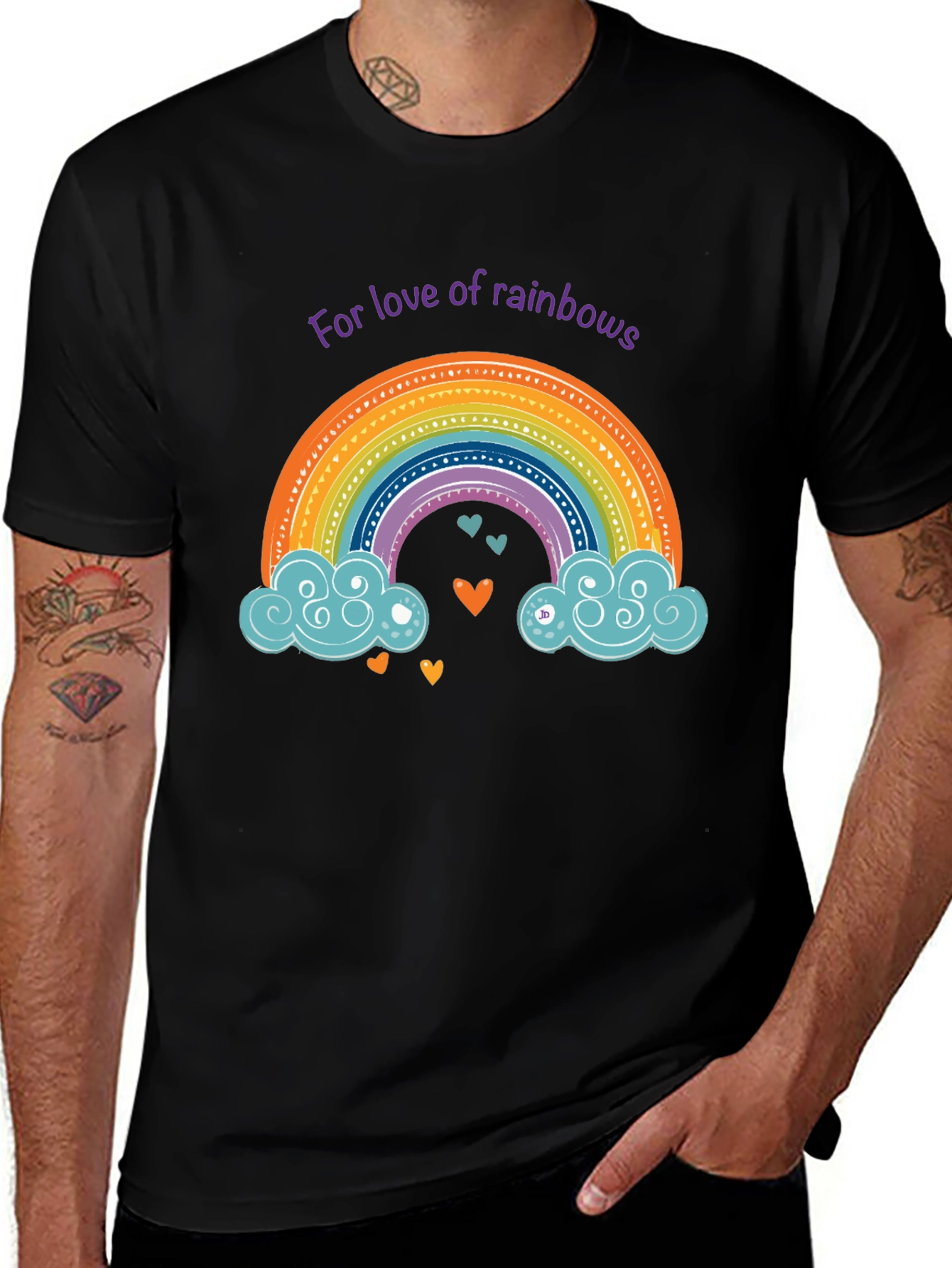 Variant 2 of Rainbow Love Graphic Tee