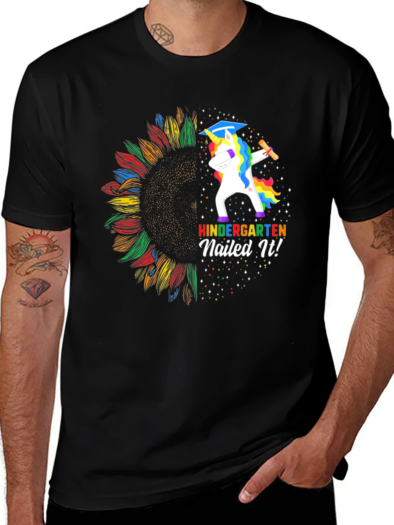 Variant 21 of Kindergarten Nailed It! Unicorn Graduation T-Shirt