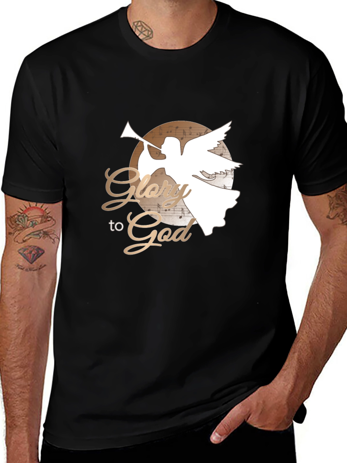 Glory to God Graphic Tee - Black T-Shirt