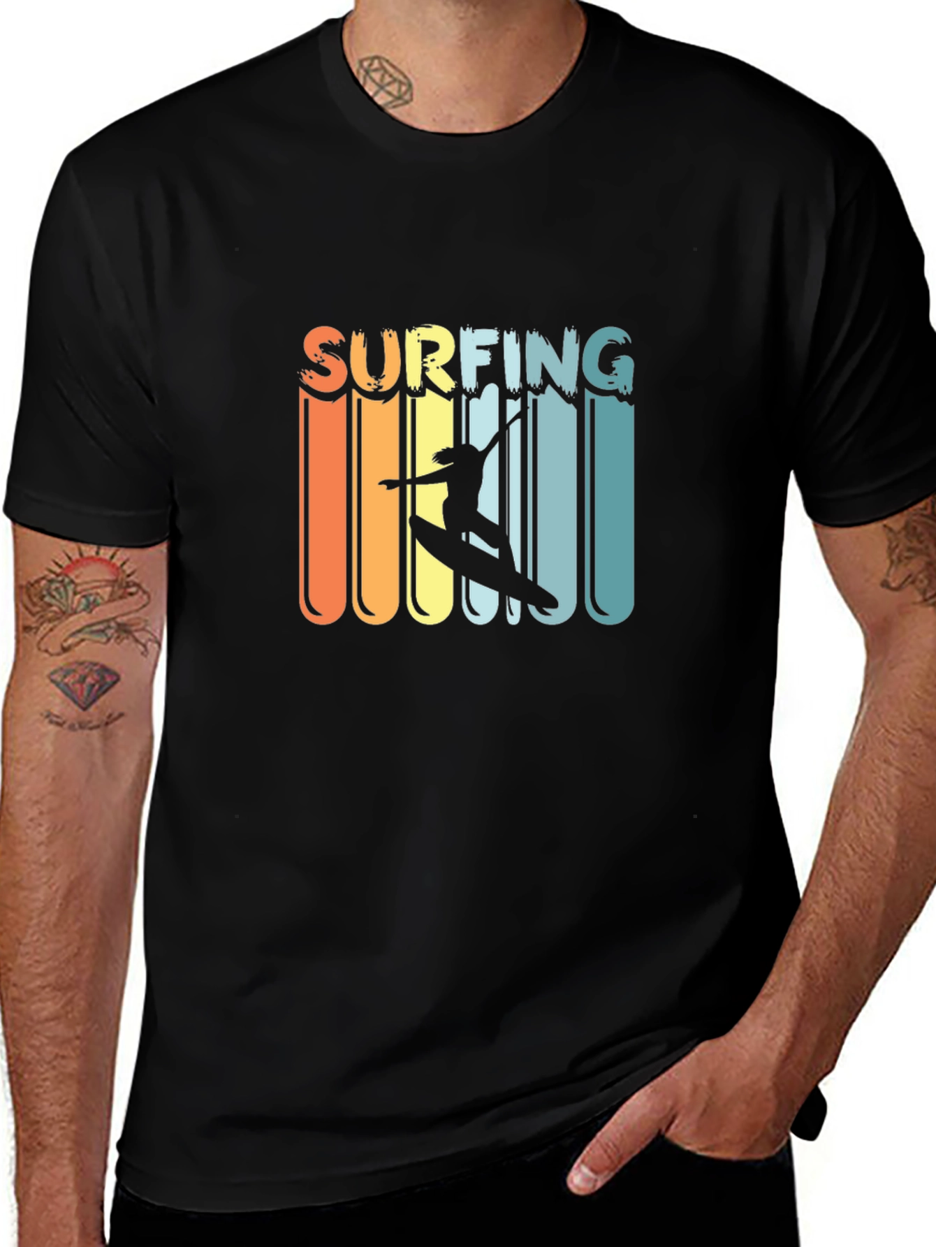 Variant 22 of Retro Surfing Tee - Vintage Style Graphic T-Shirt