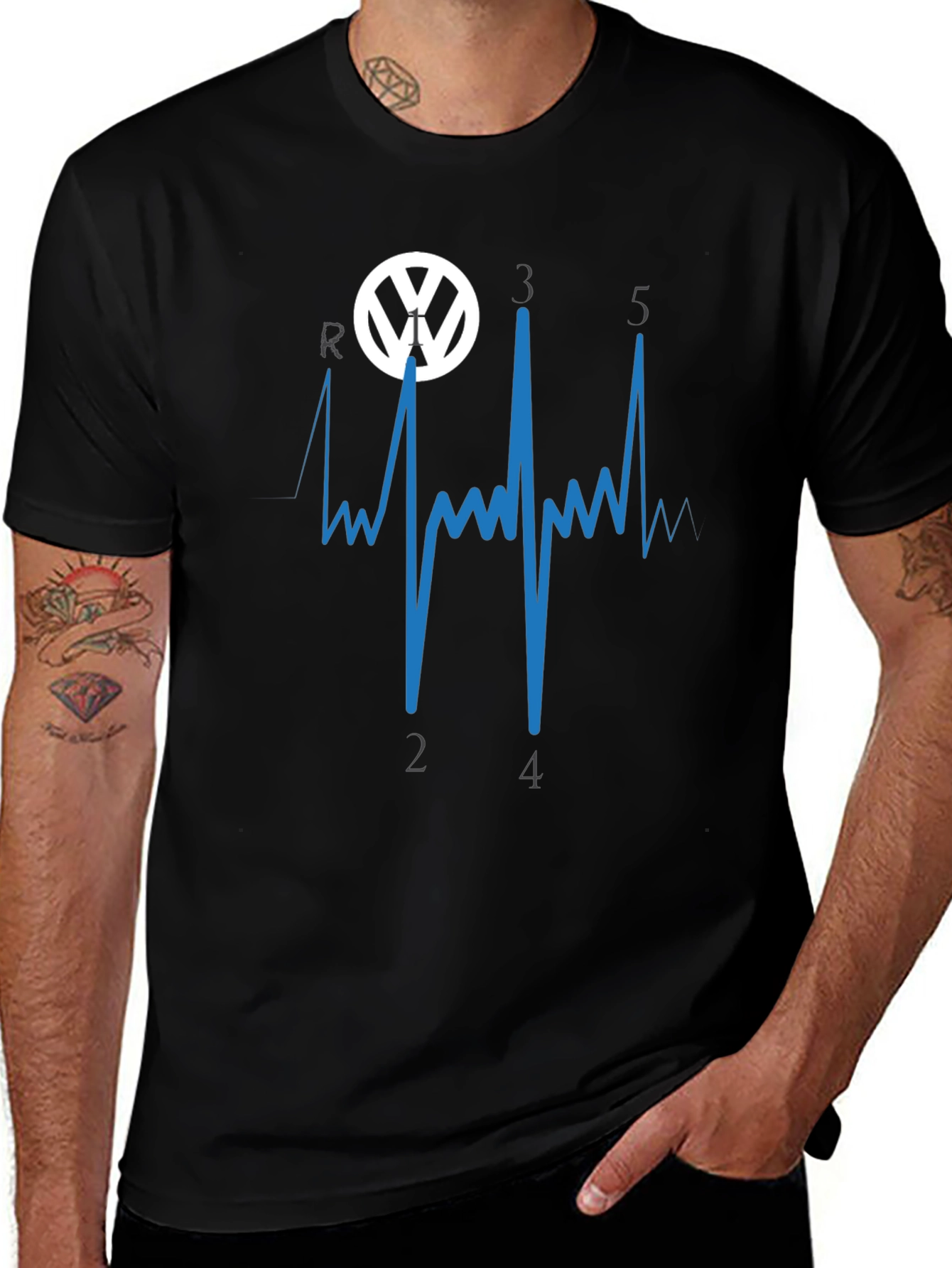 Volkswagen Manual Shift Heartbeat T-Shirt