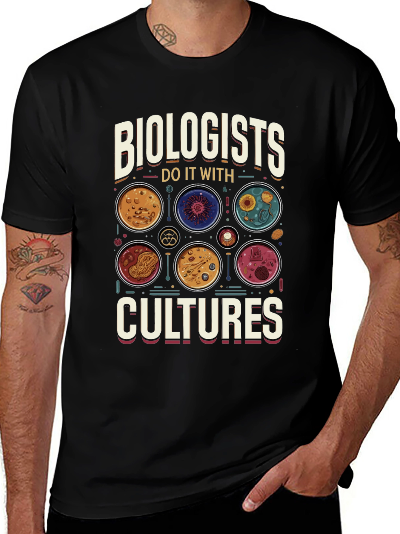 Biologists Do It With Cultures Graphic T-Shirt