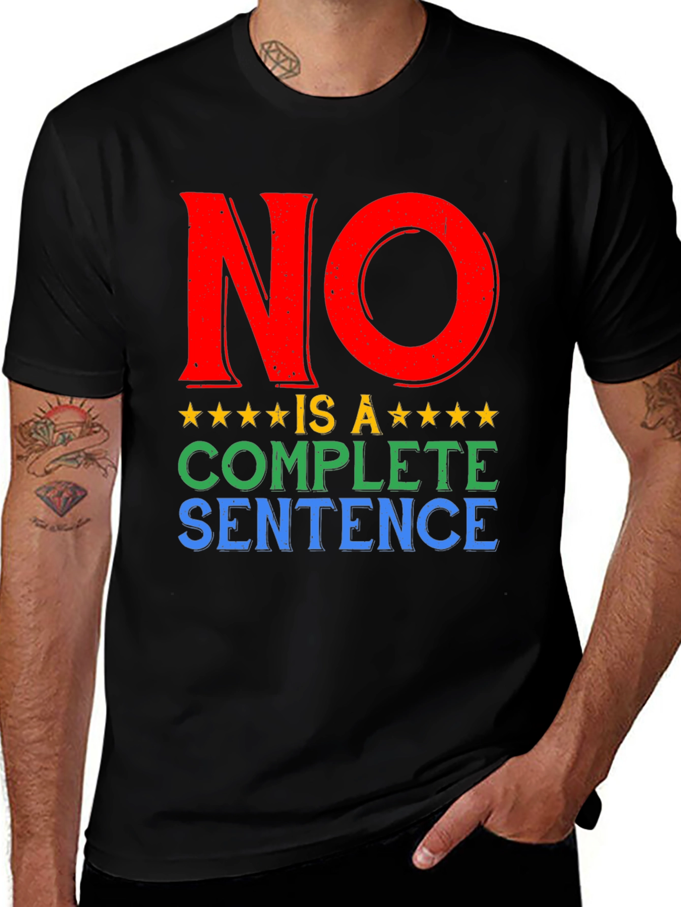 Variant 22 of No Is A Complete Sentence T-Shirt
