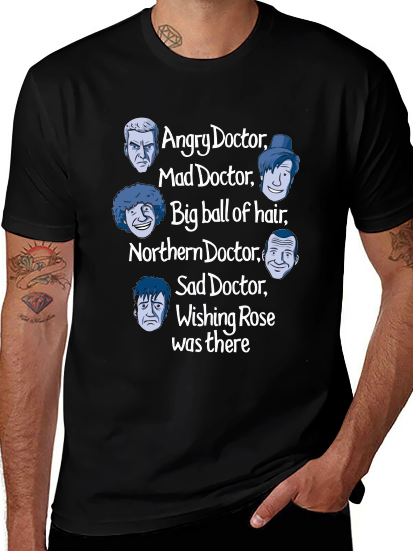 Doctor Who T-Shirt - Angry, Mad, and Sad Doctors