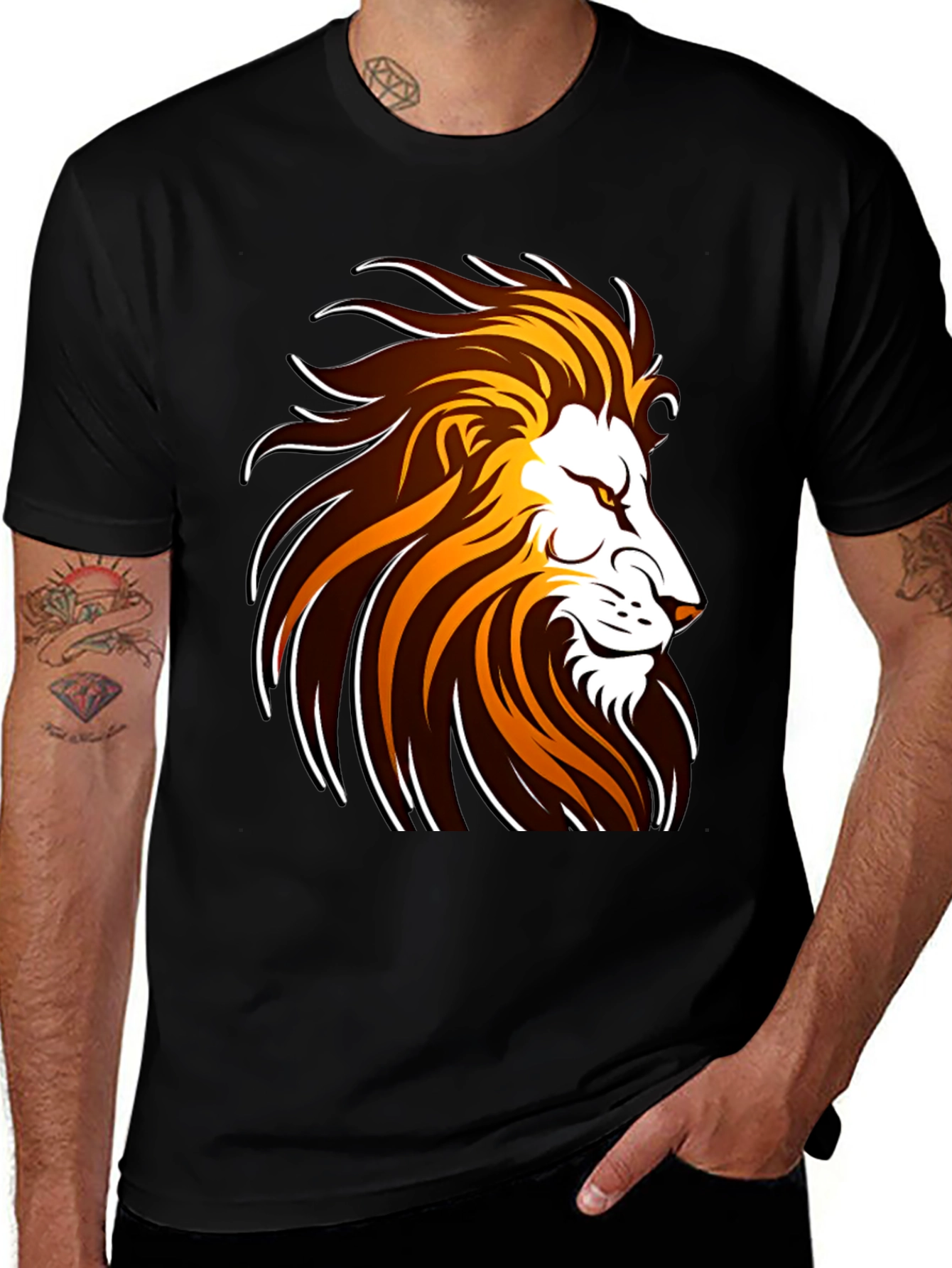 Variant 29 of Lion Graphic Tee - Bold Design