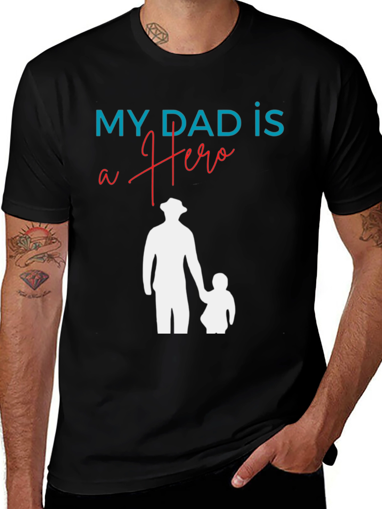 Variant 20 of My Dad is a Hero Graphic Tee